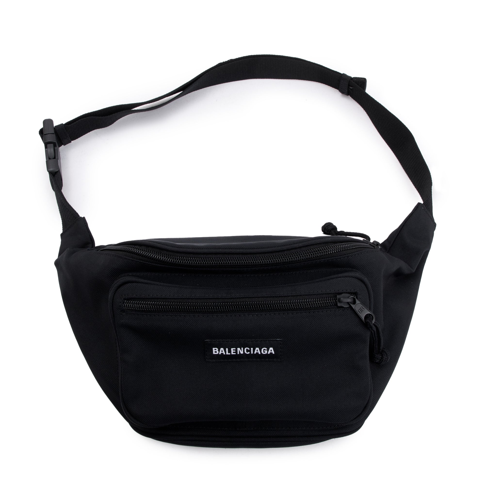 Balenciaga Black Nylon Explorer Belt Bag