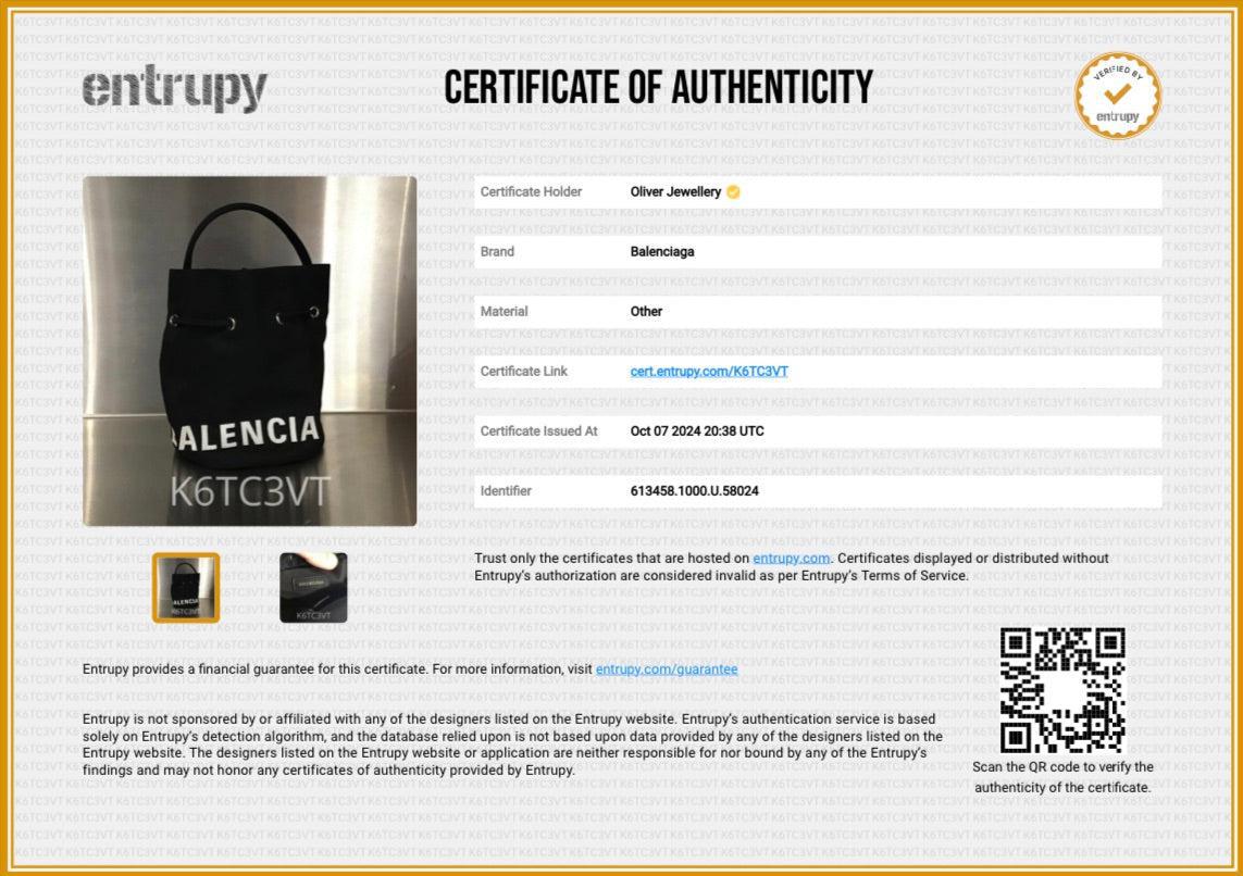 Balenciaga Black Nylon Wheel XS Drawstring Bucket Bag w/ Strap