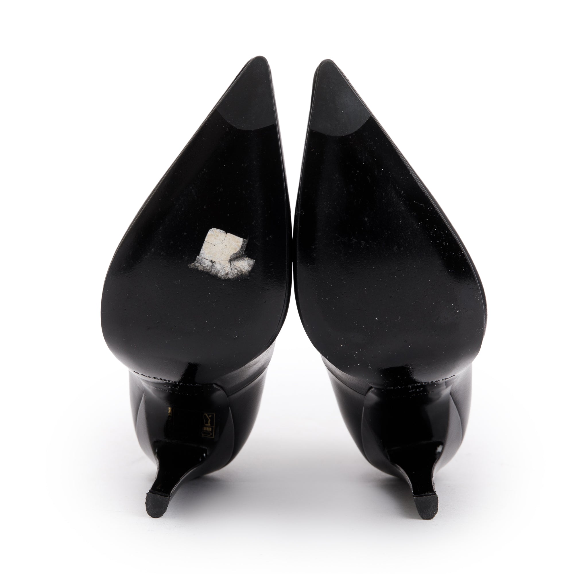 Balenciaga Black Spandex & Leather Knife 110 Bootie , Size 36 w/ Box