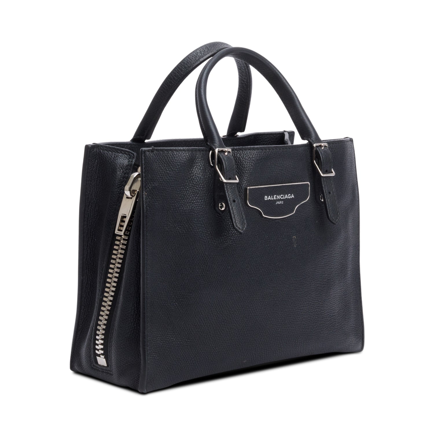 Balenciaga Black Veau Papier A4 Mini Tote