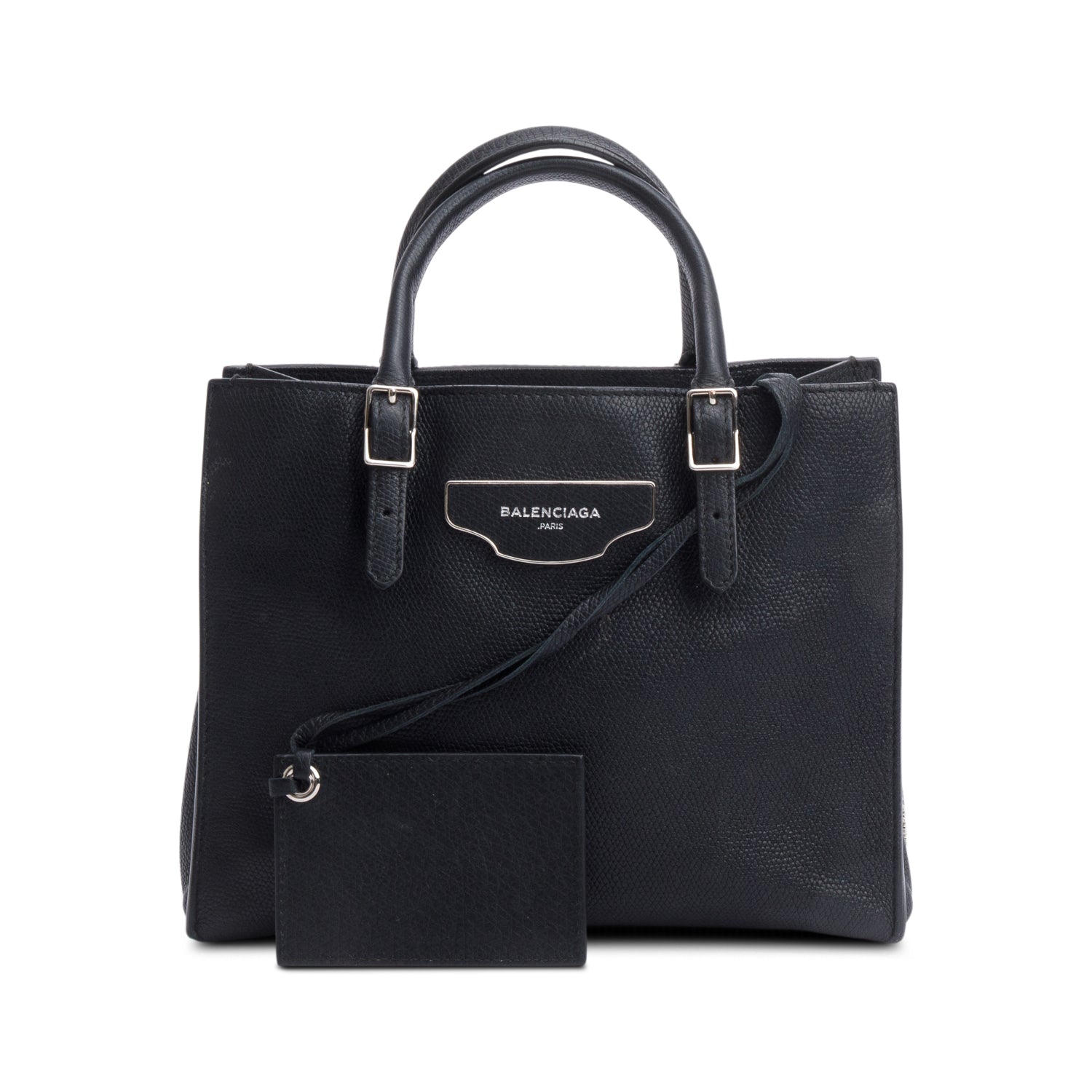 Balenciaga Black Veau Papier A4 Mini Tote