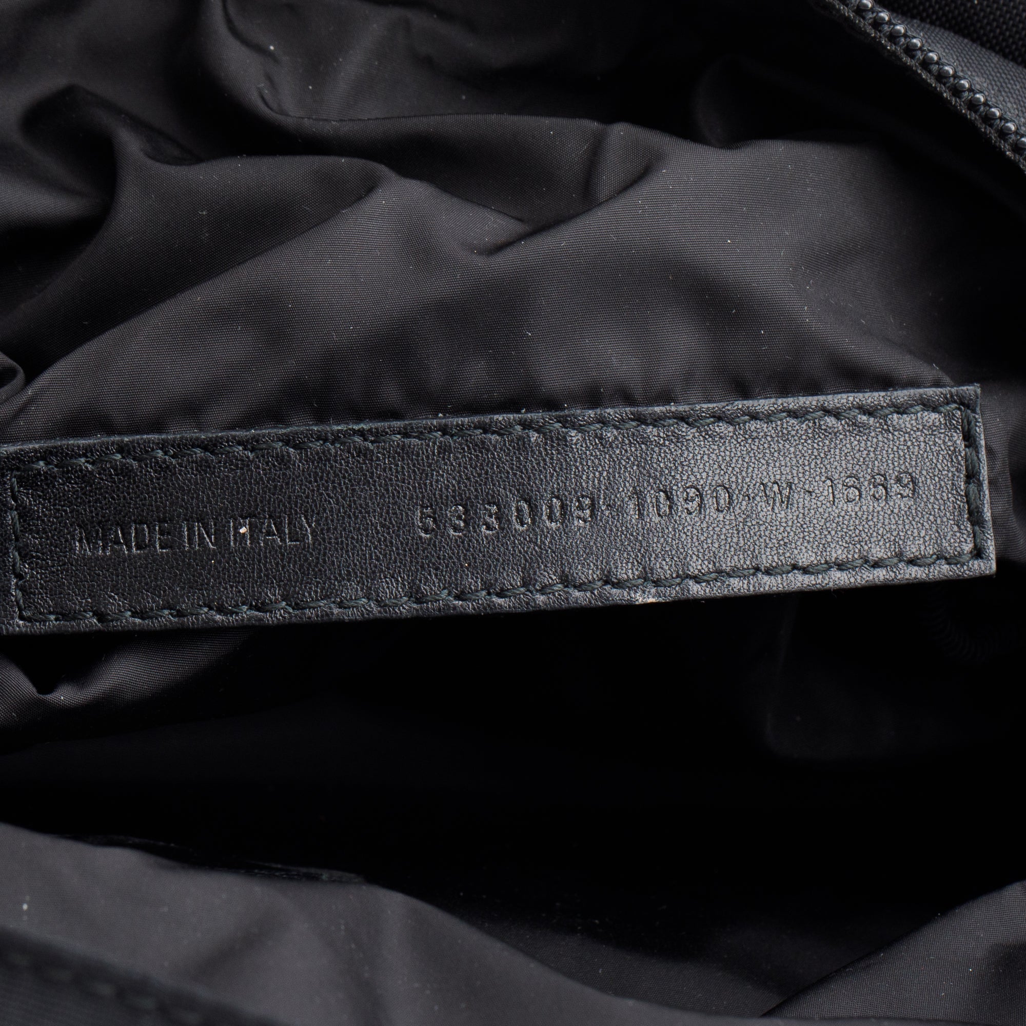 Balenciaga Black/Navy Nylon Wheel Belt Bag