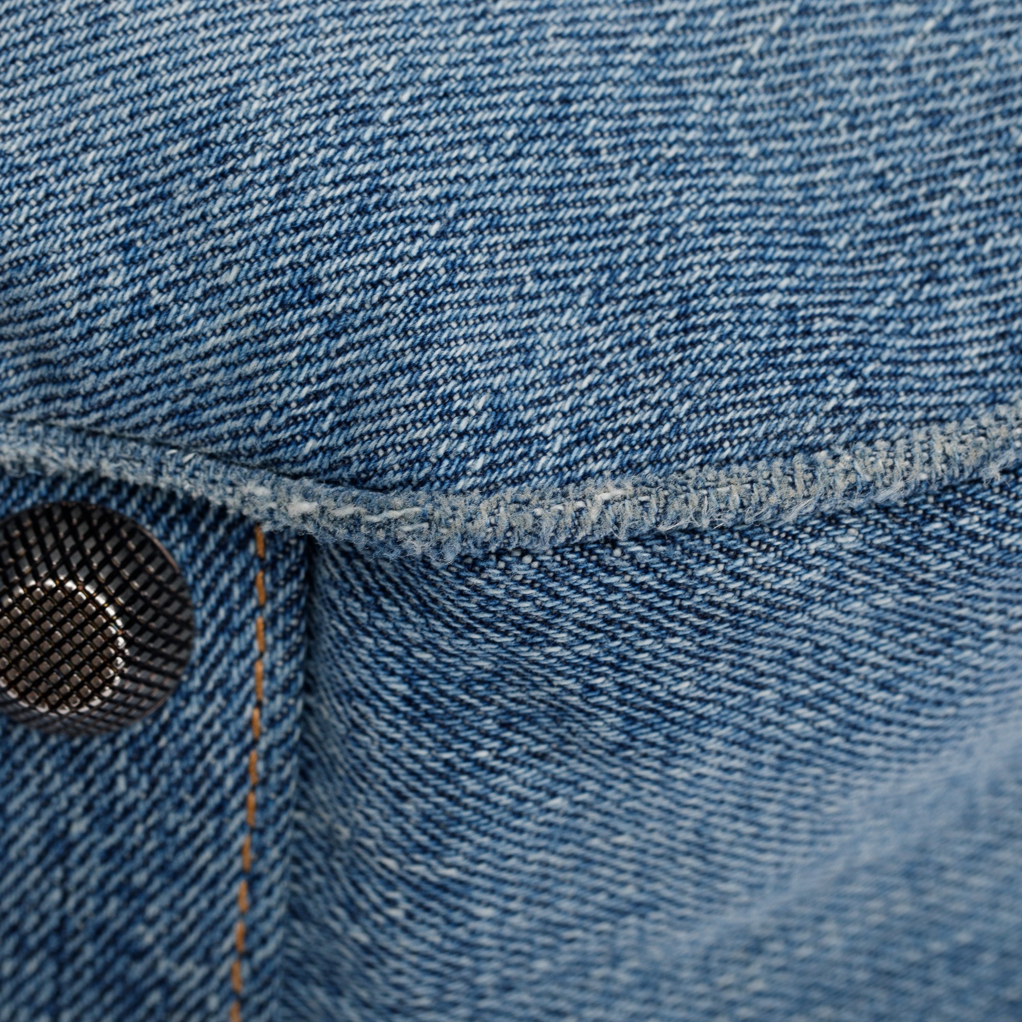 Balenciaga Blue Washed Frayed Denim Rhinestone Le Cagole Small Shoulder Bag