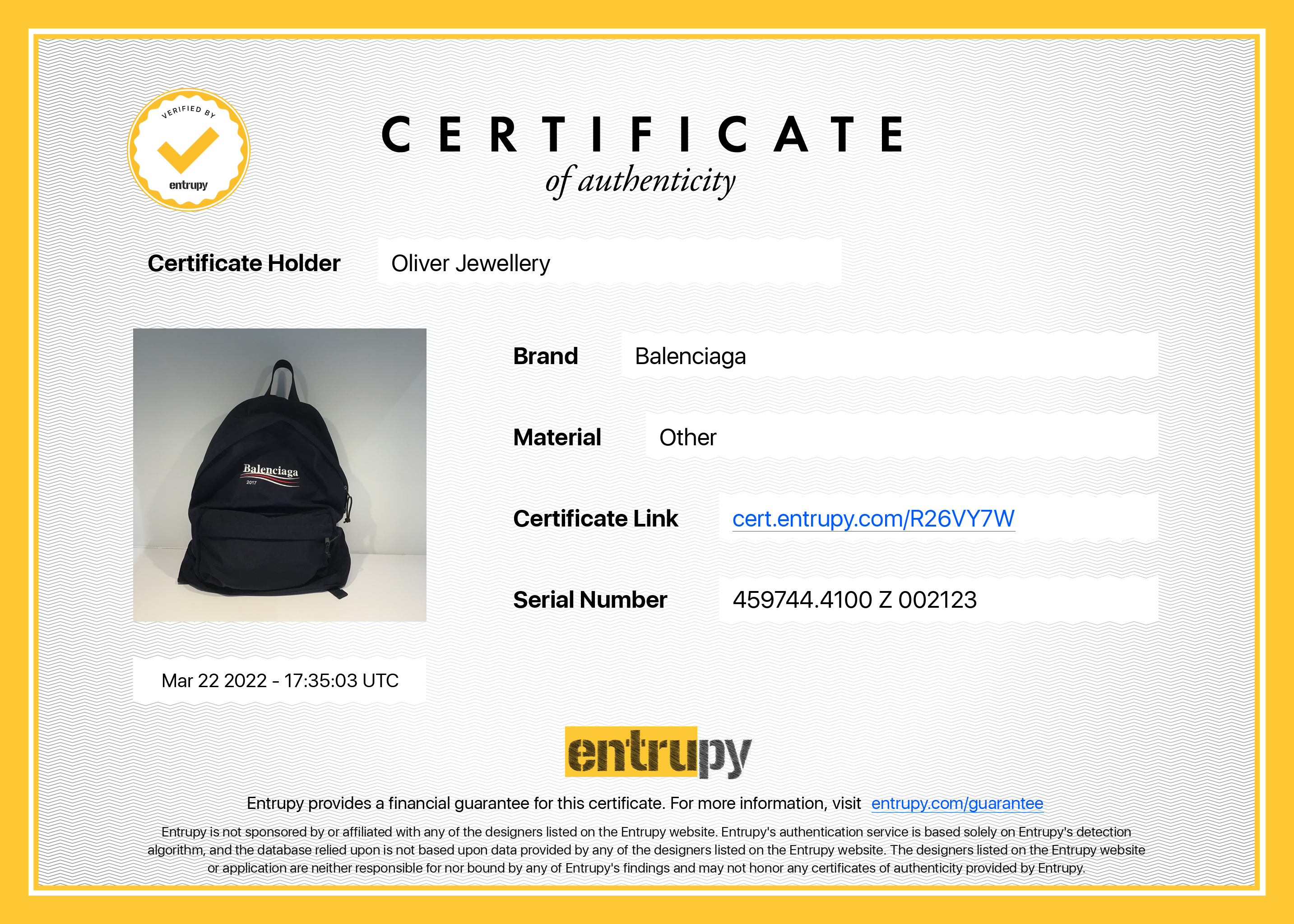 Balenciaga Campaign Explorer Nylon Backpack