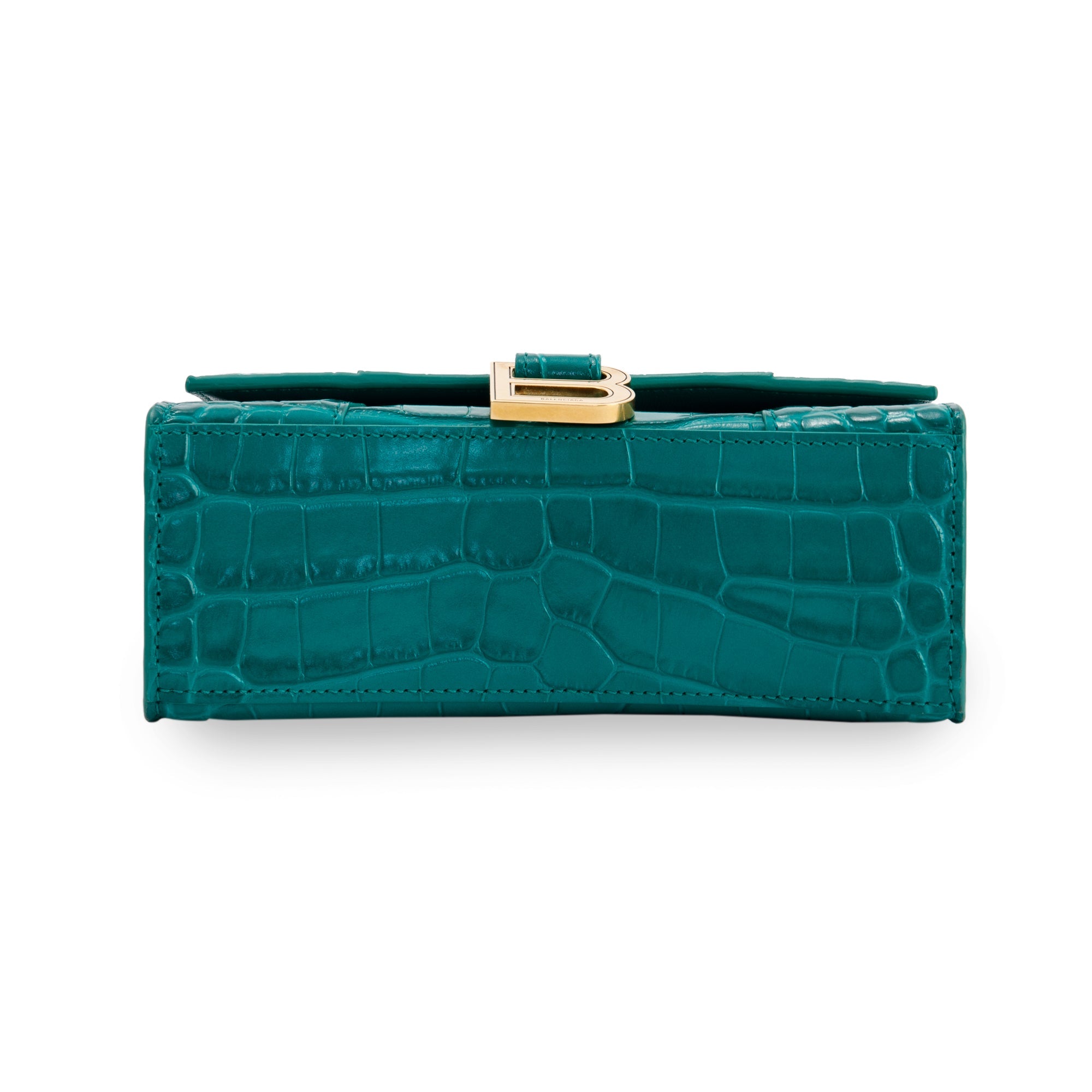 Balenciaga Croc-Embossed Hourglass XS Top Handle Bag