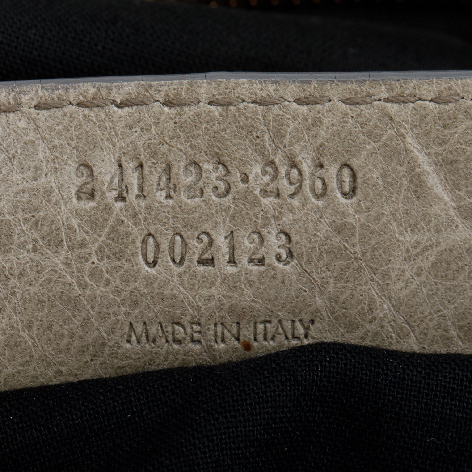 Balenciaga Grey Agneau Leather Laser Cut Cross Classic City Bag