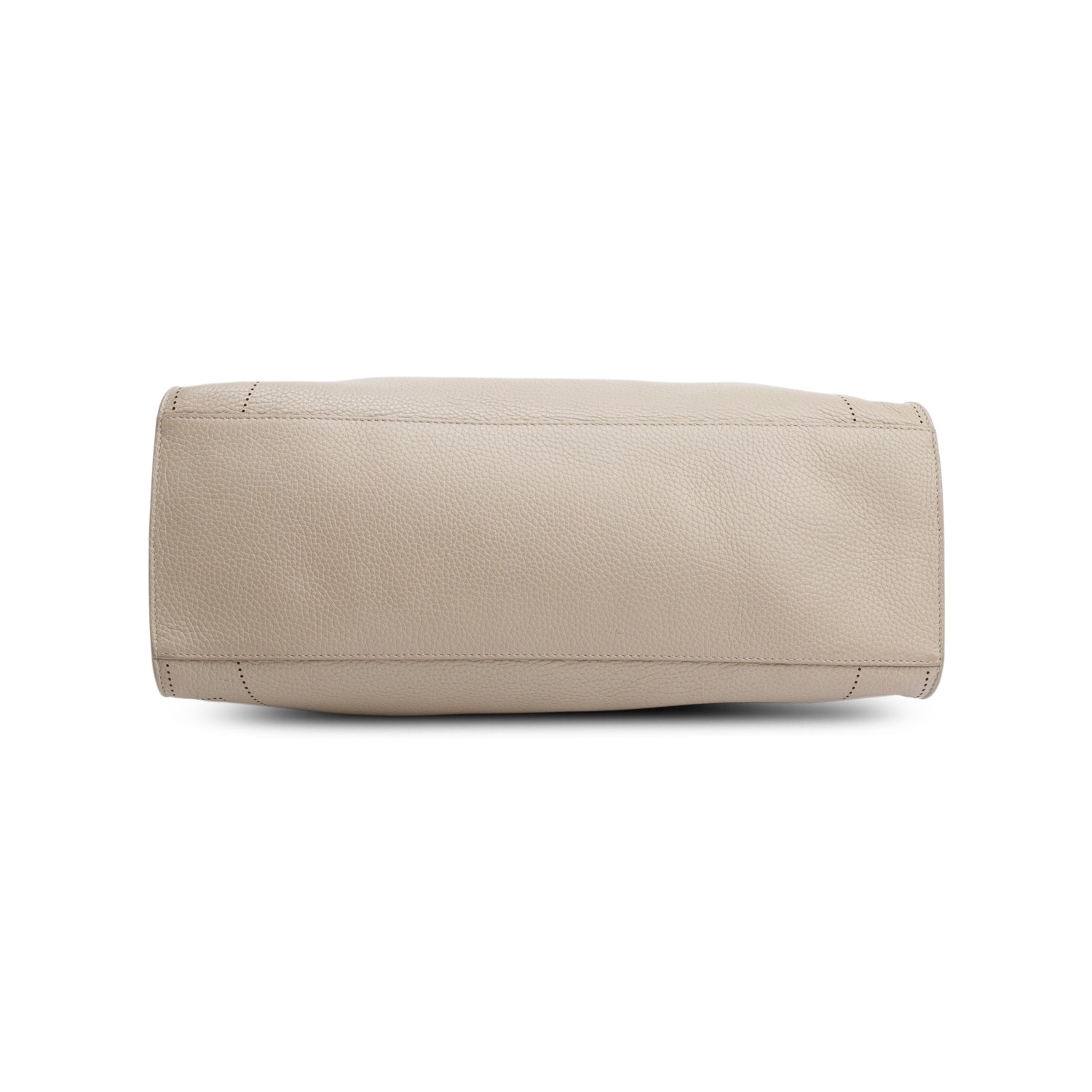 Balenciaga Grey Agneau Perforated Leather Blackout City Bag