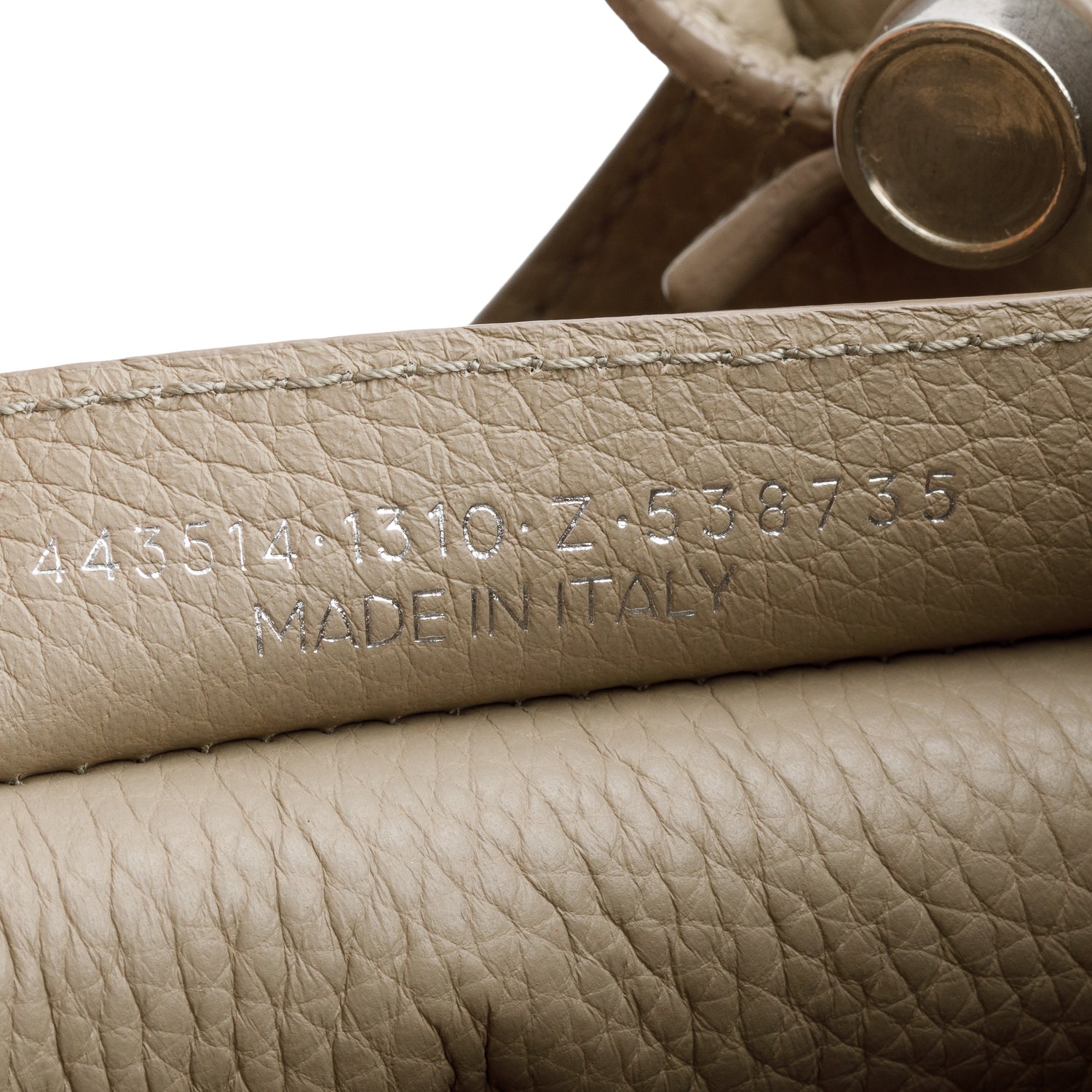 Balenciaga Grey Agneau Perforated Leather Blackout City Bag