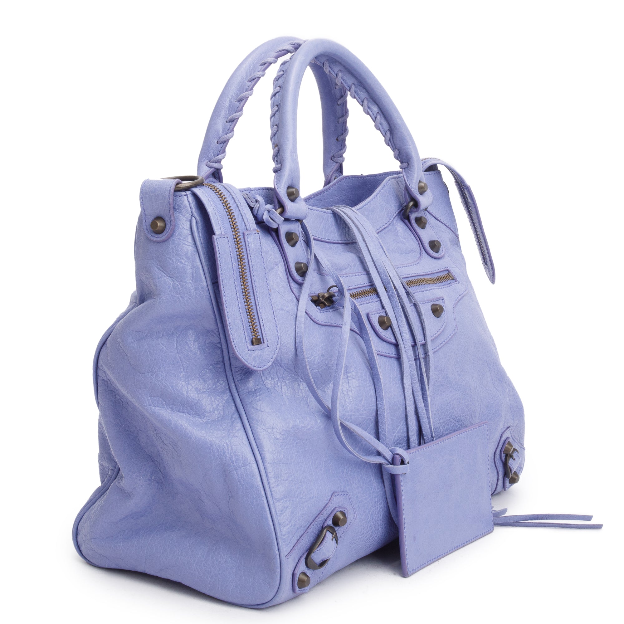 Balenciaga Lavender Agneau Leather City Velo Bag