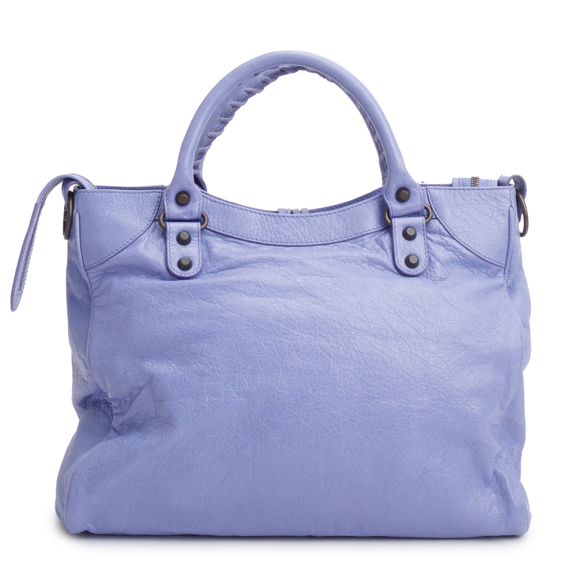 Balenciaga Lavender Agneau Leather City Velo Bag