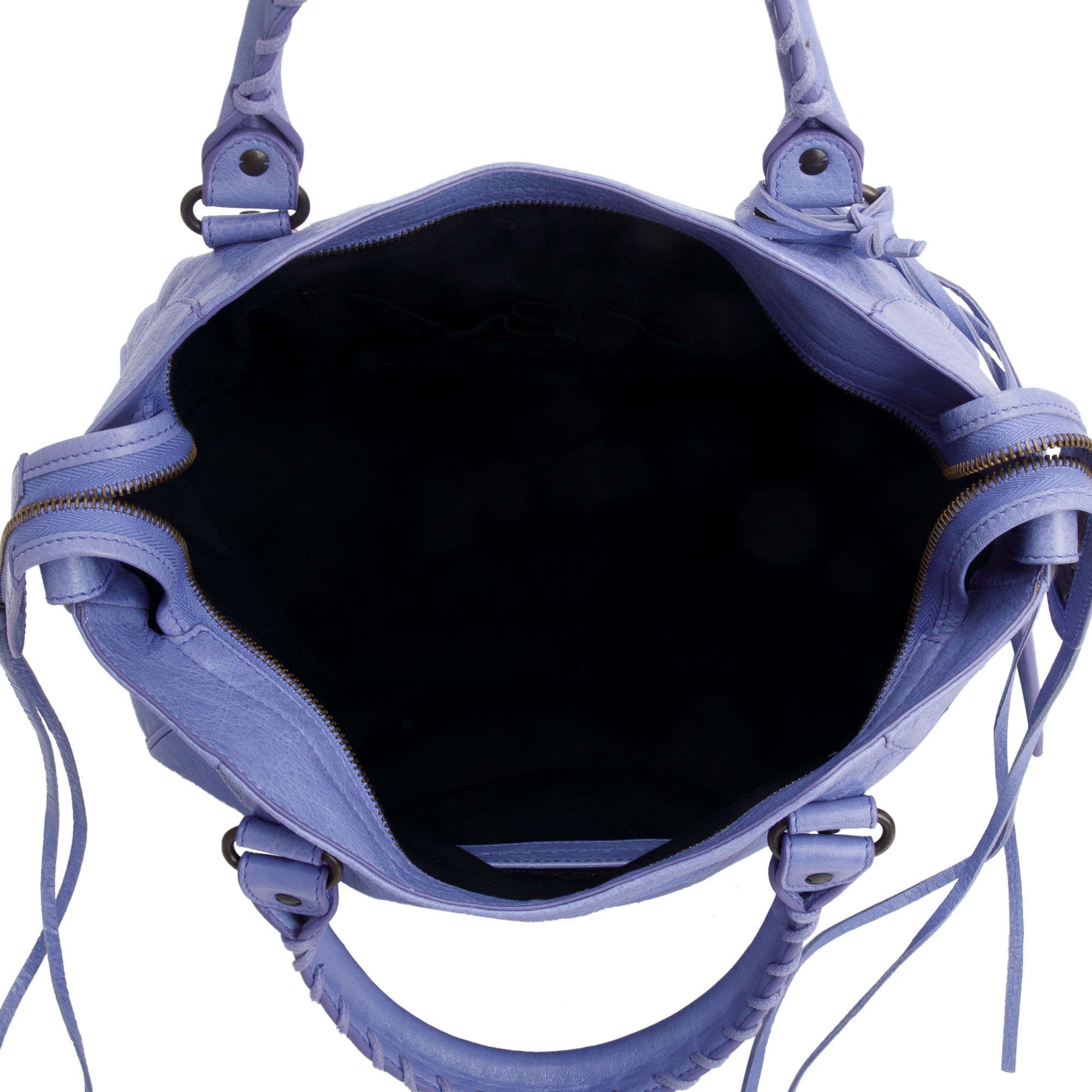 Balenciaga Lavender Agneau Leather City Velo Bag