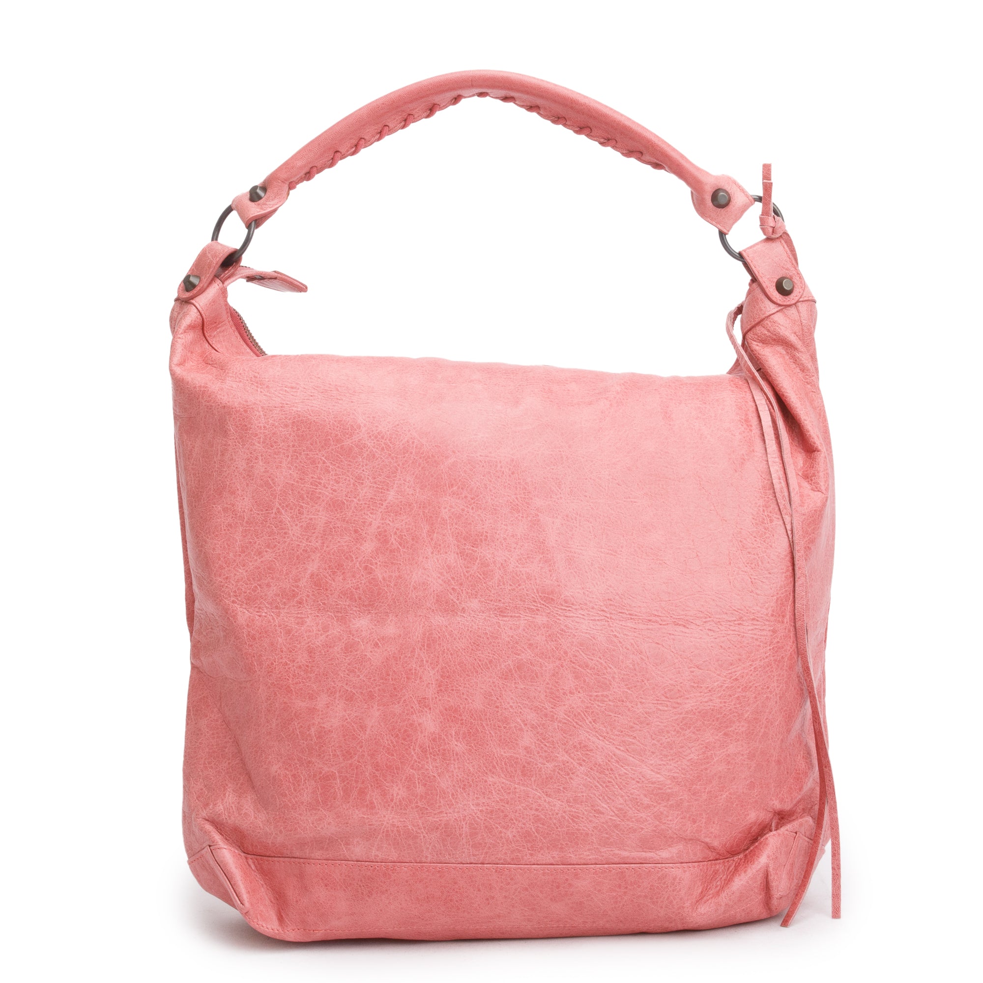 Balenciaga Light Pink Agneau Leather Classic Day Hobo Bag