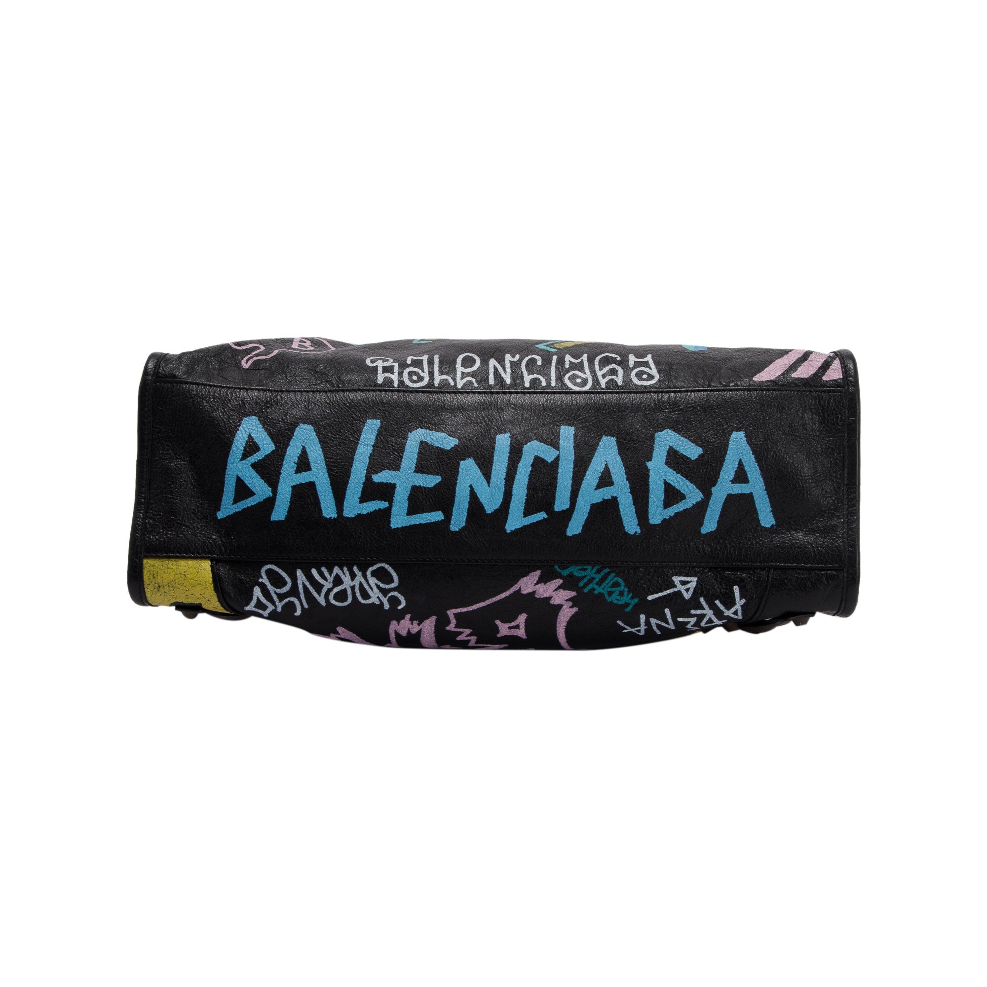 Balenciaga Medium Graffiti Motocross Classic City Bag