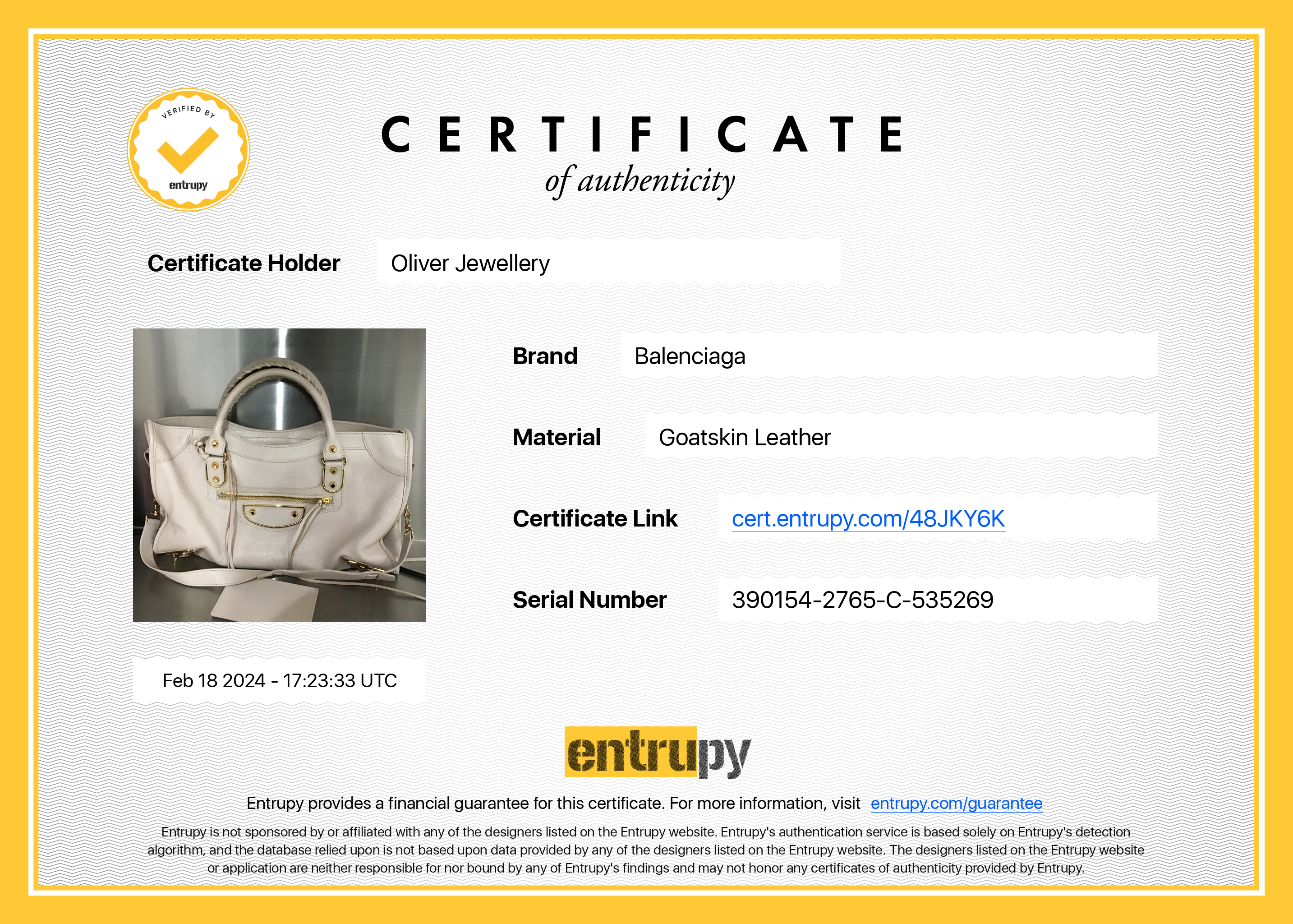 Balenciaga Neutral Chevre Leather Metallic Edge City Bag