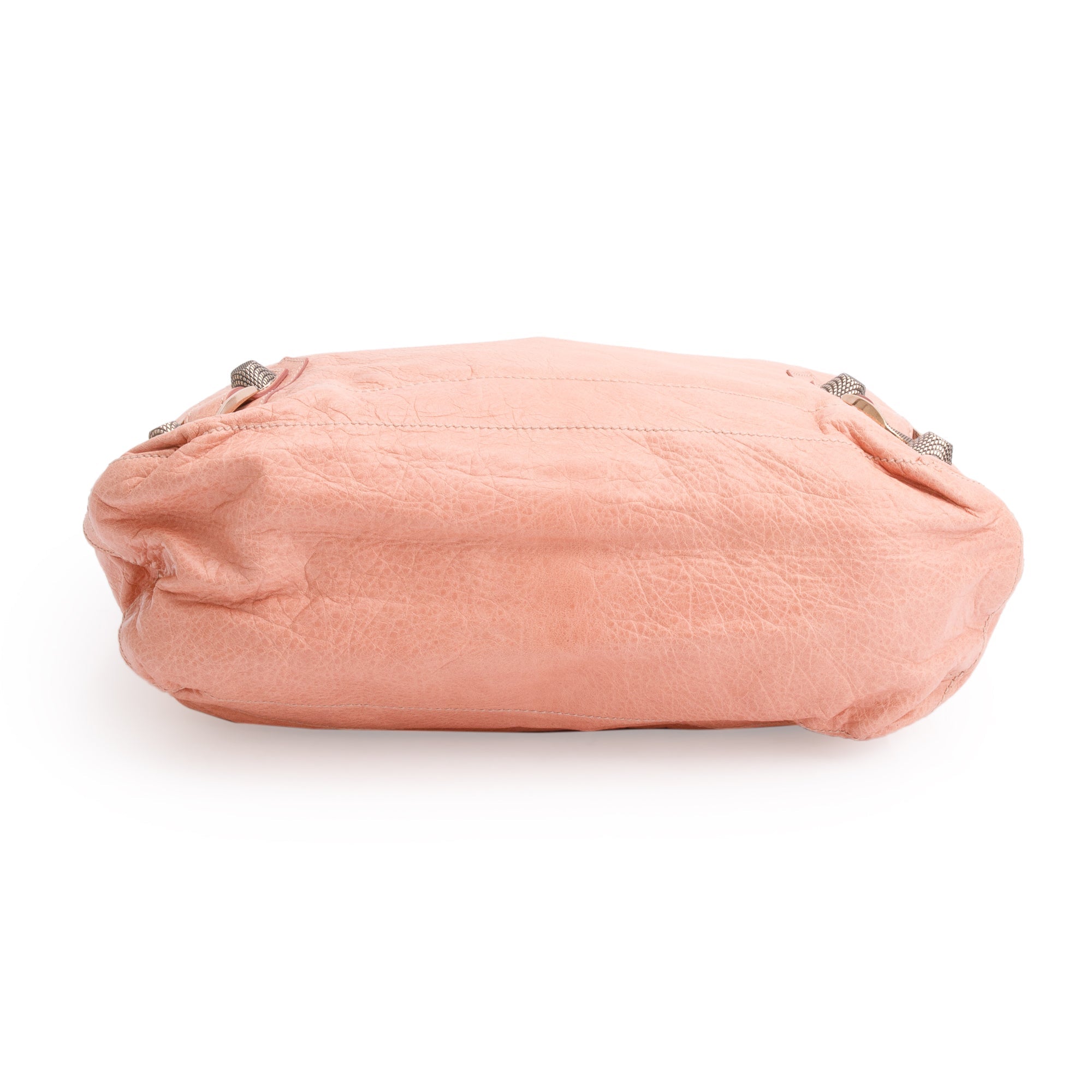 Balenciaga Peach Agneau Leather Classic Day Hobo Bag