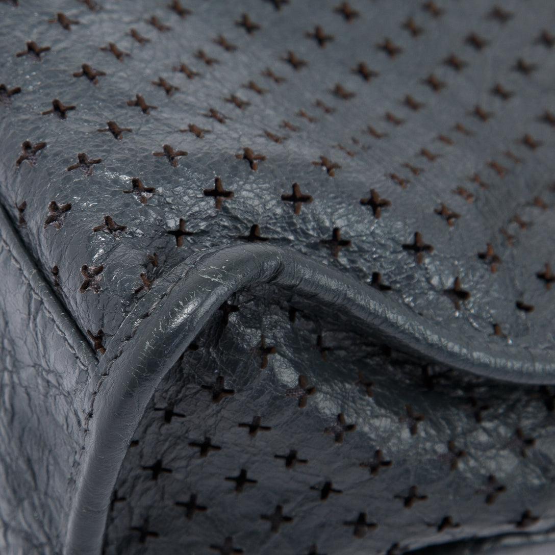 Balenciaga Perforated Motocross Classic Mini City Bag