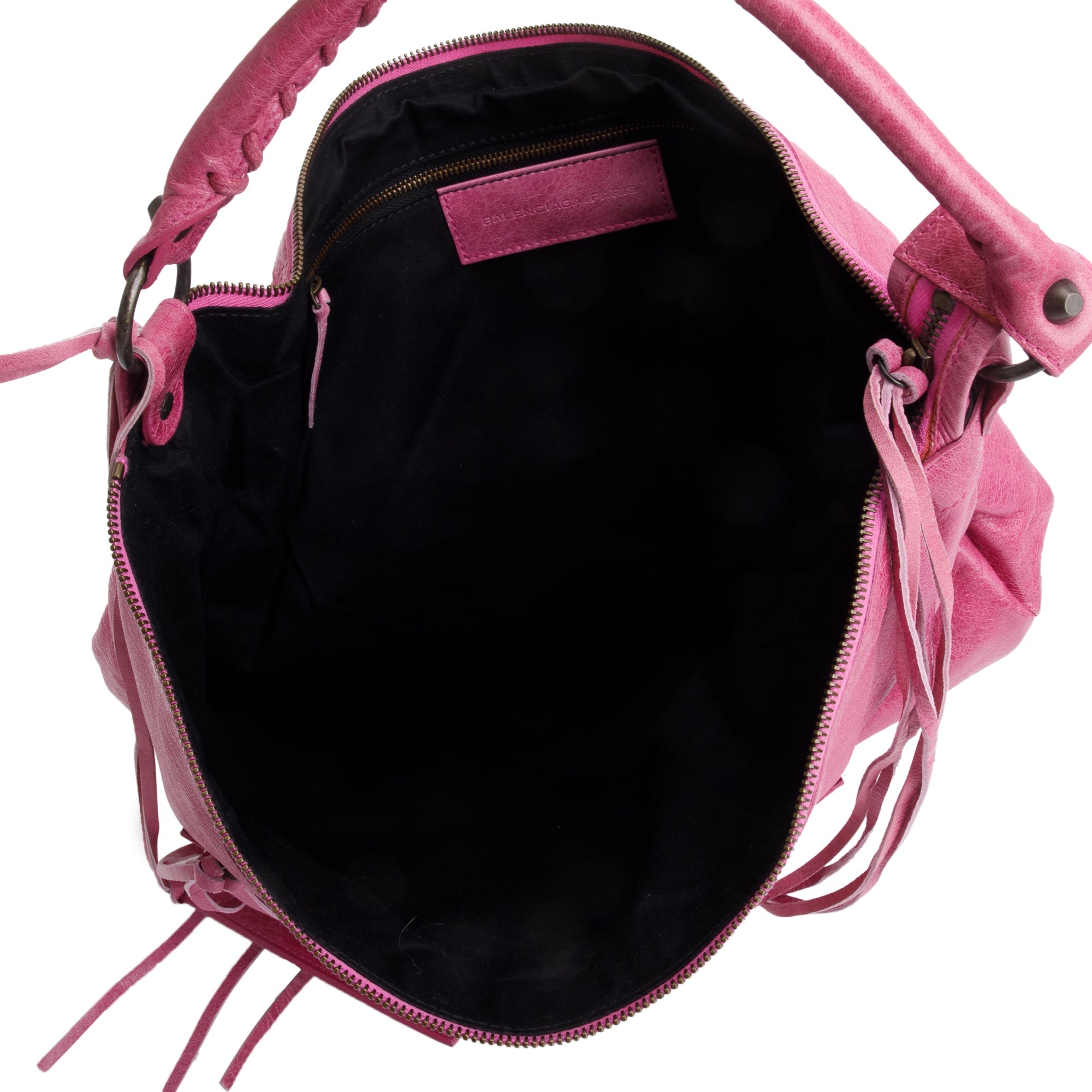 Balenciaga Pink Agneau Leather Classic Day Hobo Bag