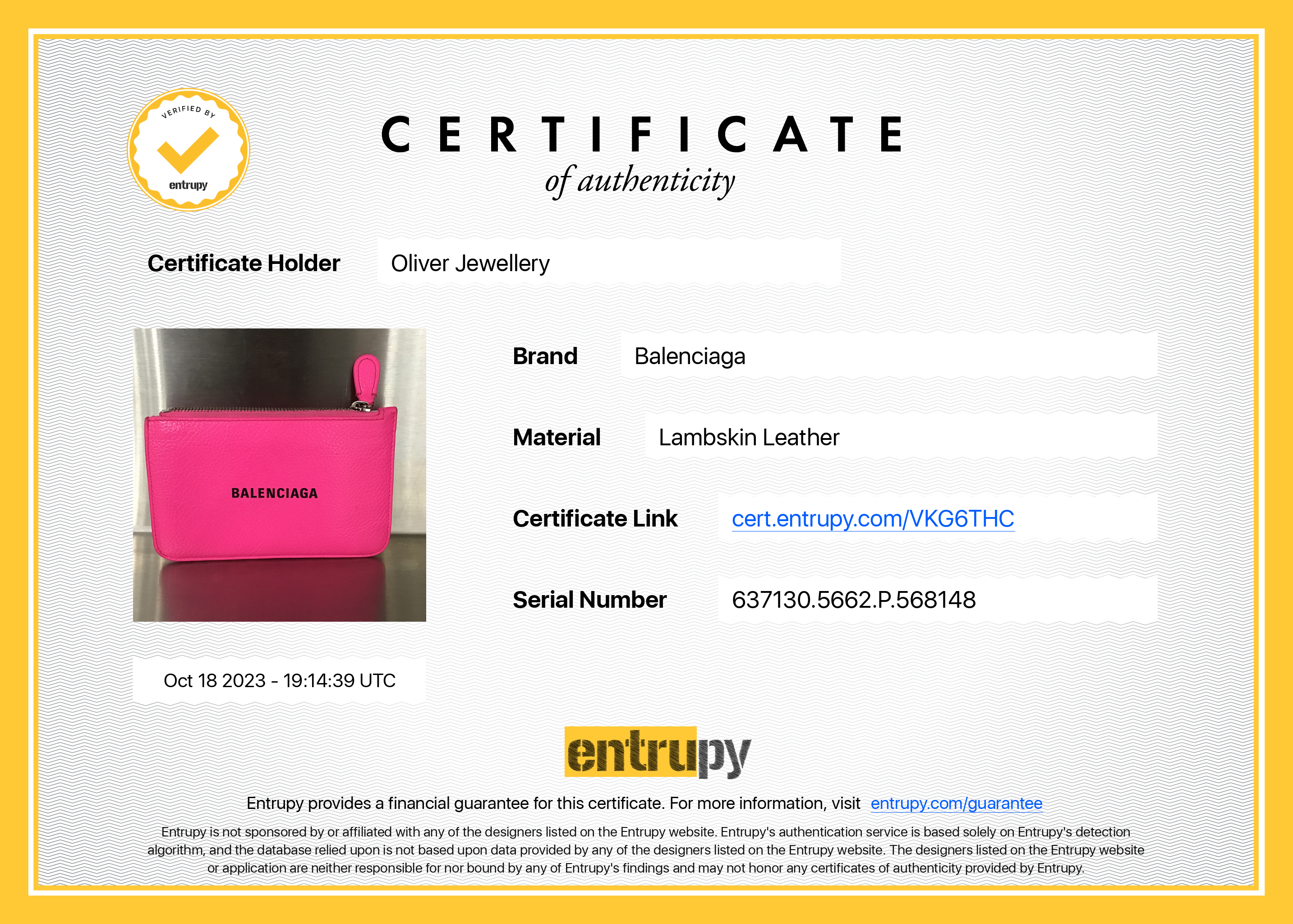 Balenciaga Pink Calfskin Leather Large Long Coin and Card Holder w/ Box