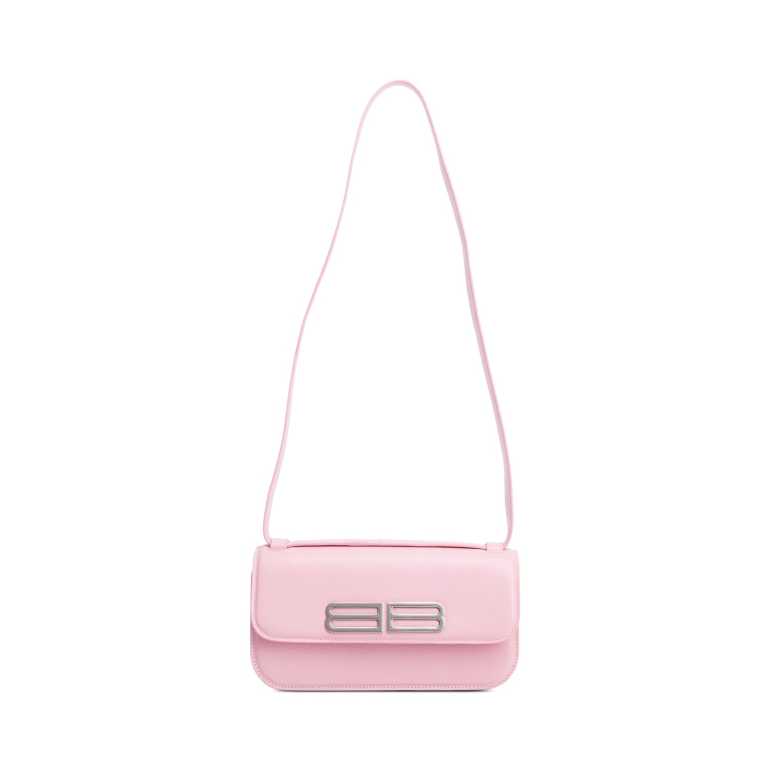 Balenciaga Pink Calfskin Leather Small Gossip Flap Bag
