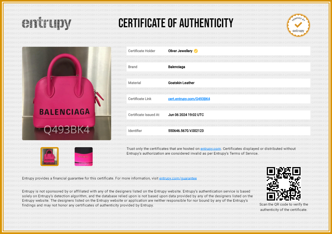 Balenciaga Pink Grained Calfskin Leather XXS Ville Top Handle Bag