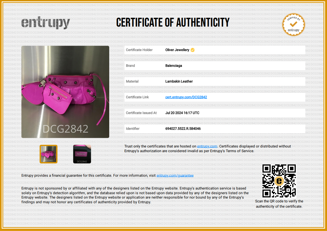 Balenciaga Pink Leather Mini Le Cagole Multi Pouch