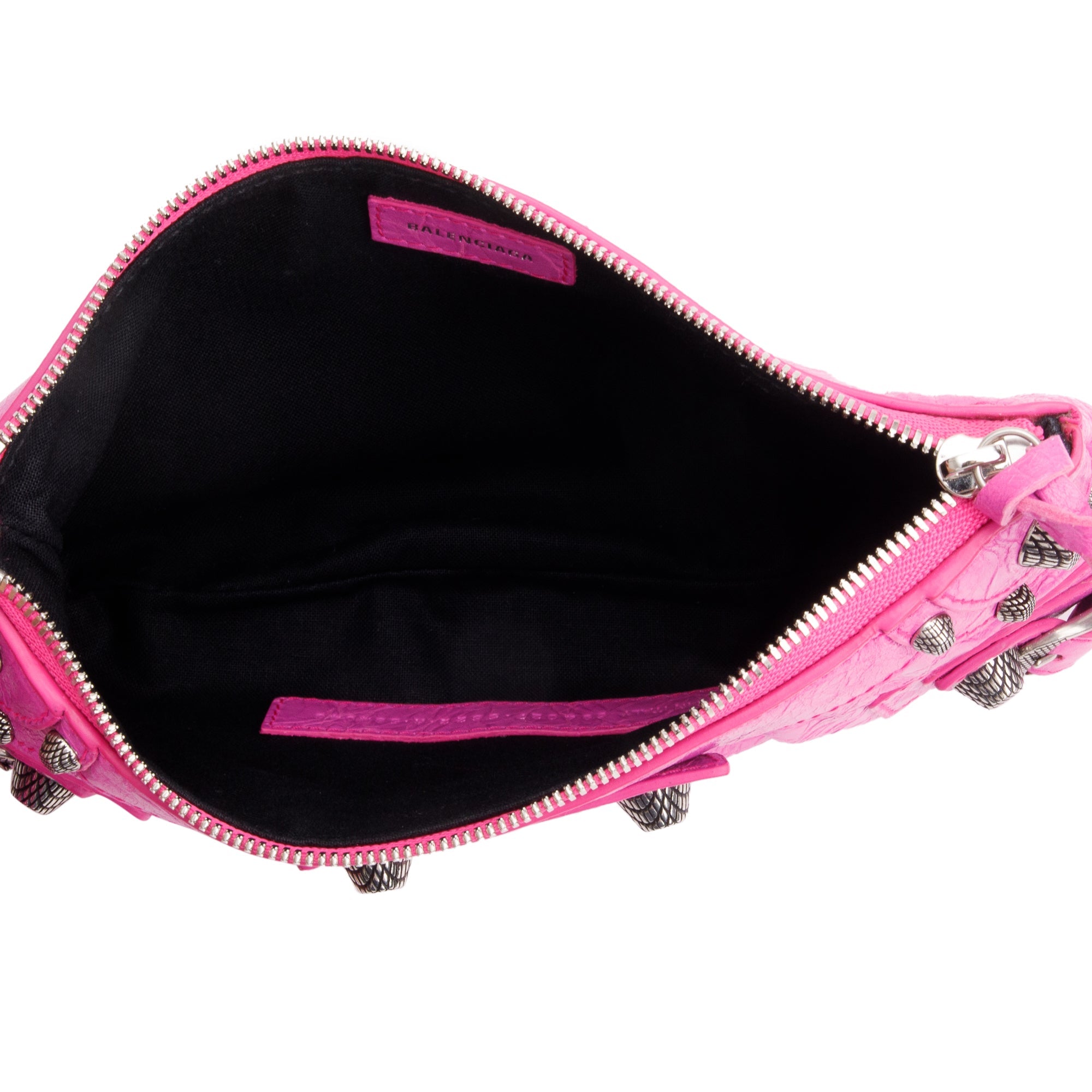 Balenciaga Pink Leather Mini Le Cagole Multi Pouch