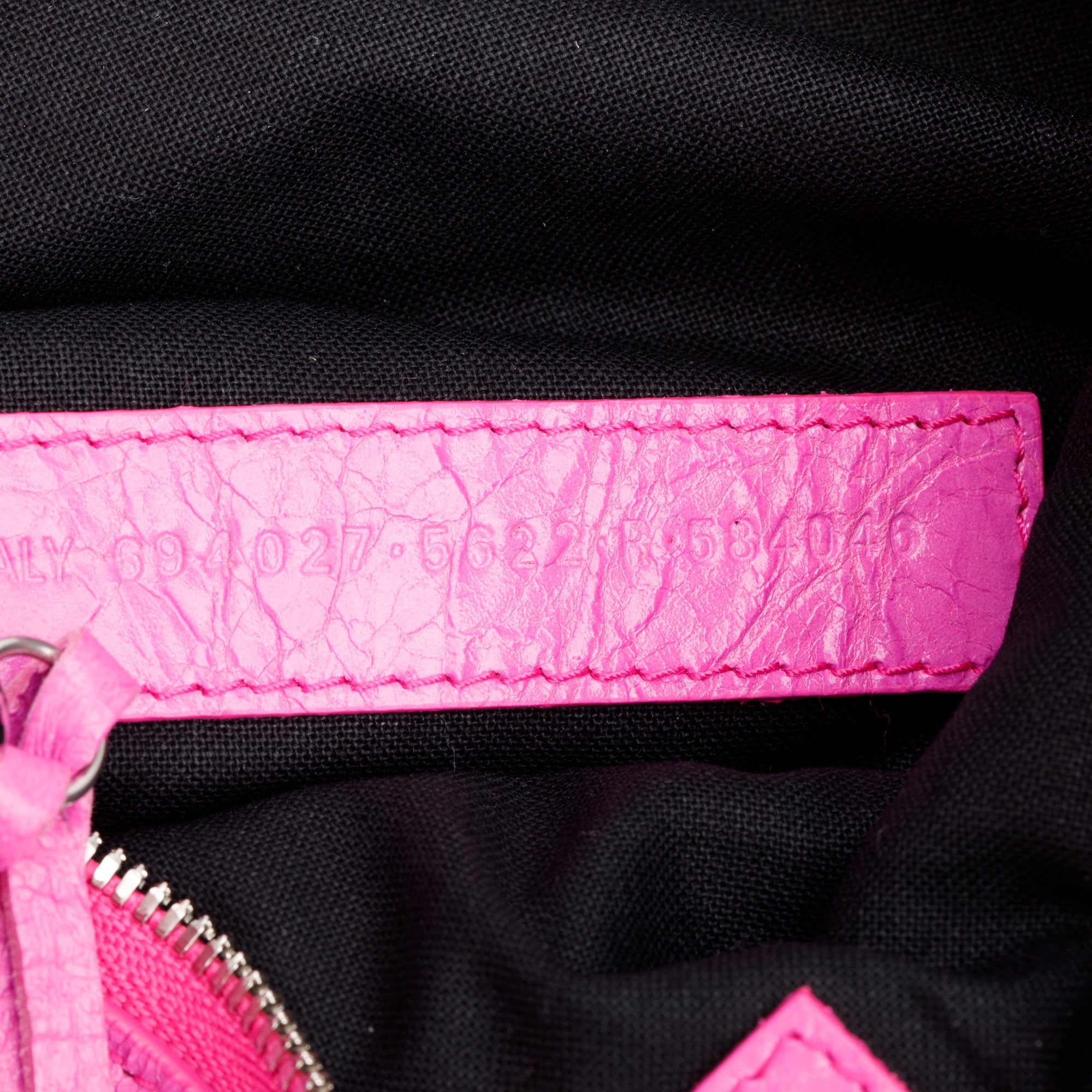 Balenciaga Pink Leather Mini Le Cagole Multi Pouch