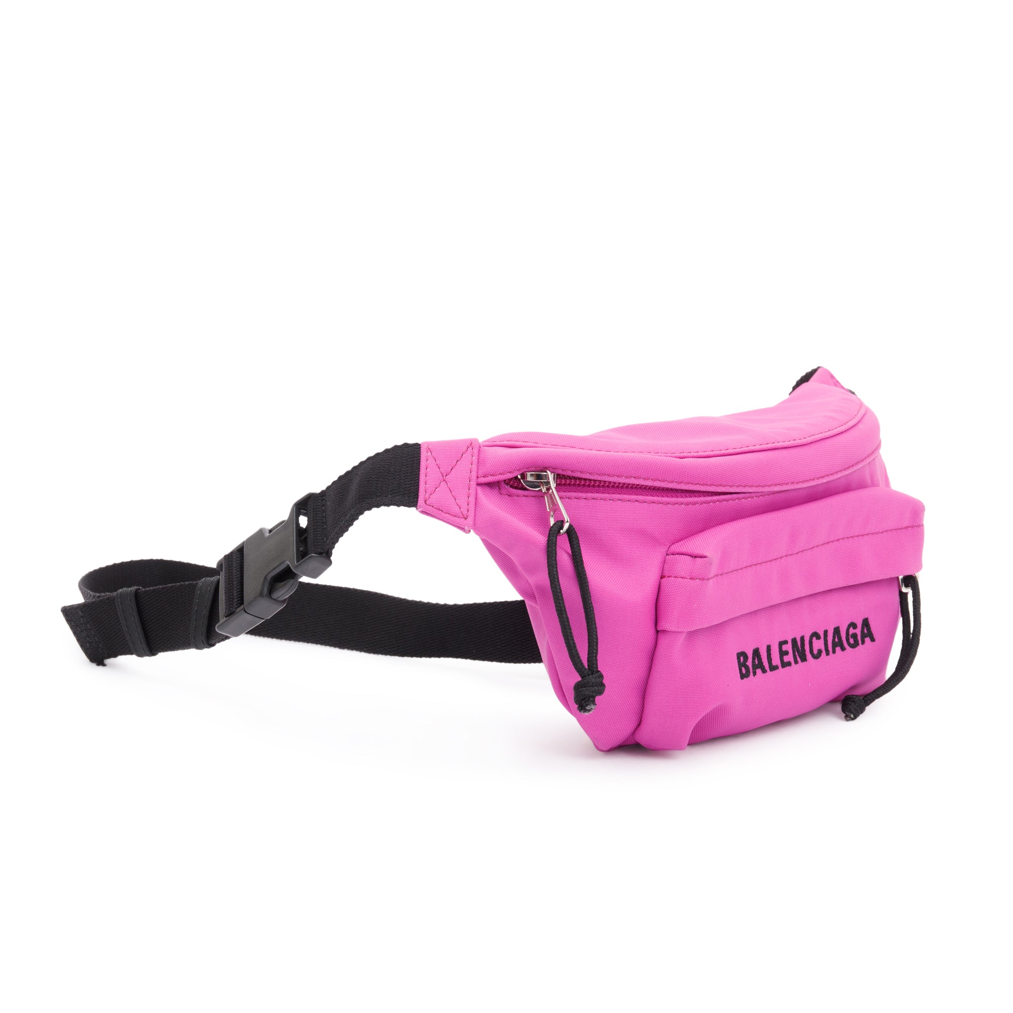 Balenciaga Pink Nylon Wheel Belt Bag
