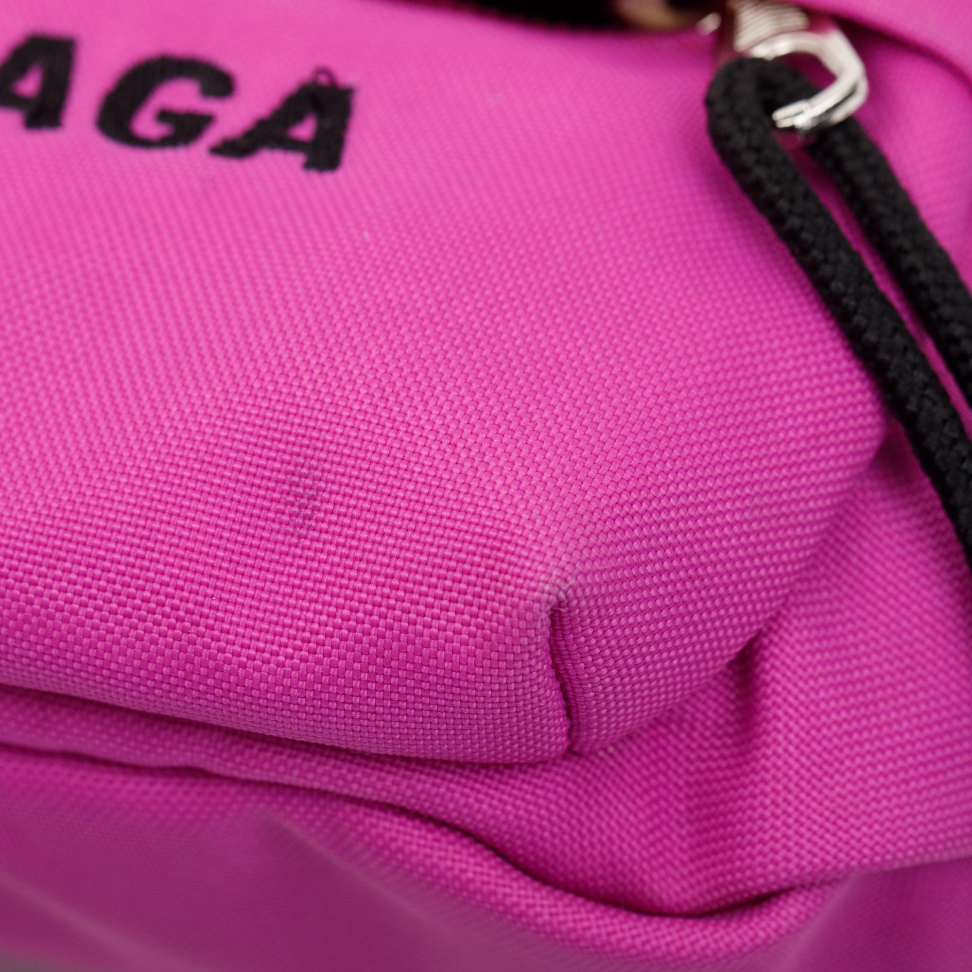 Balenciaga Pink Nylon Wheel Belt Bag