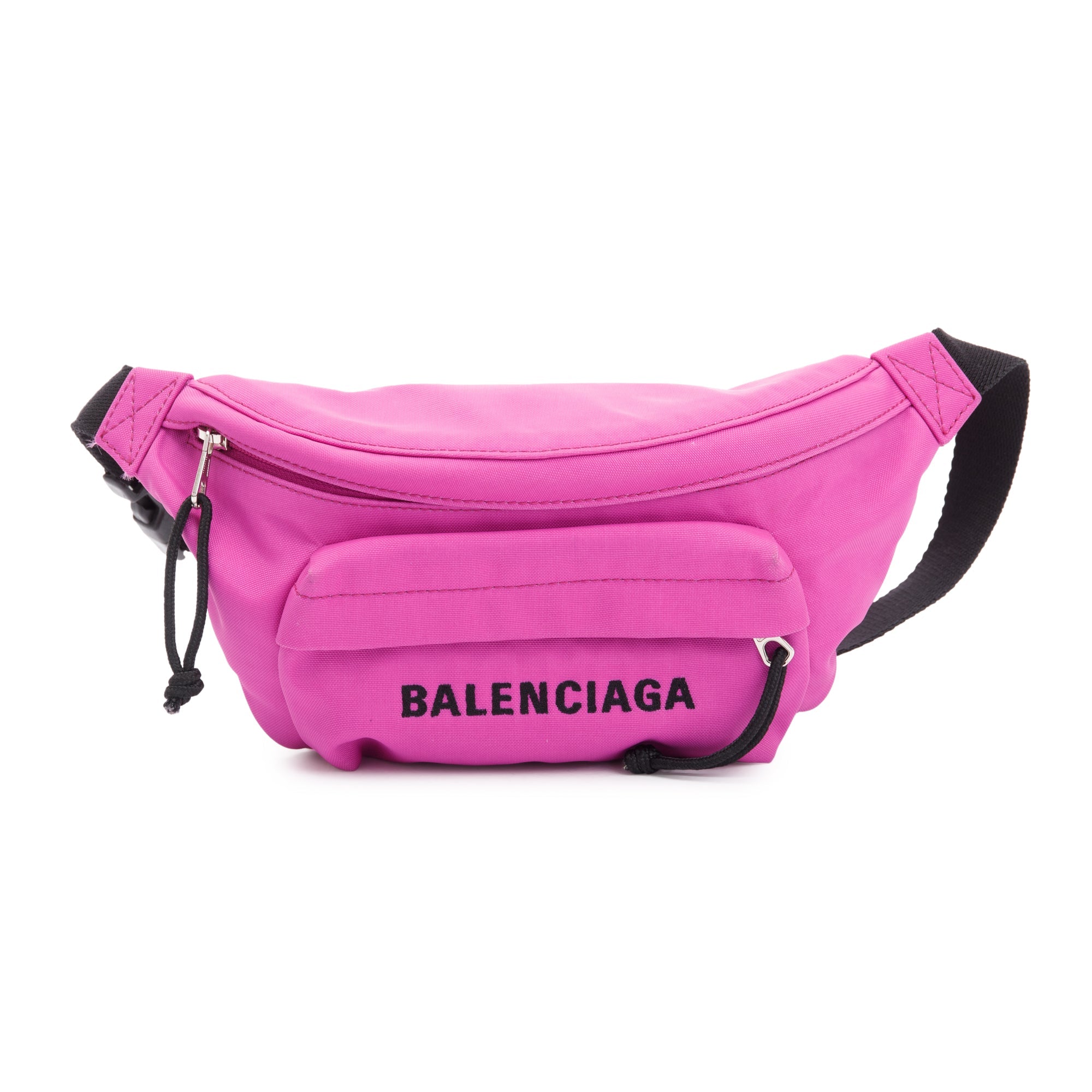 Balenciaga Pink Nylon Wheel Belt Bag
