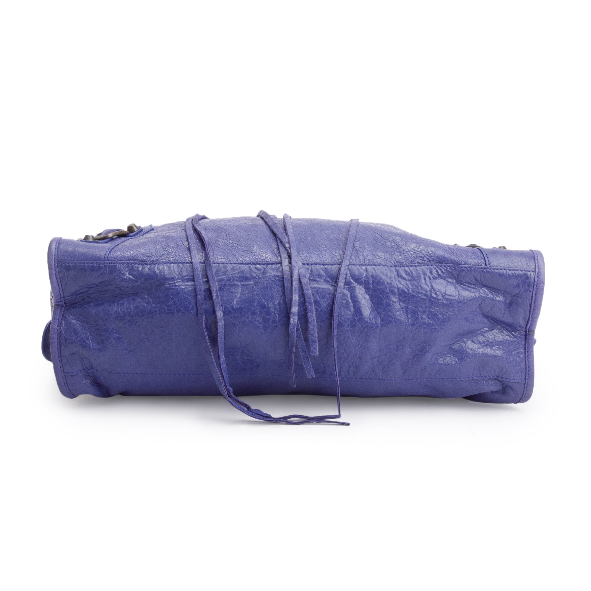 Balenciaga Purple Agneau Leather Le City Medium Bag