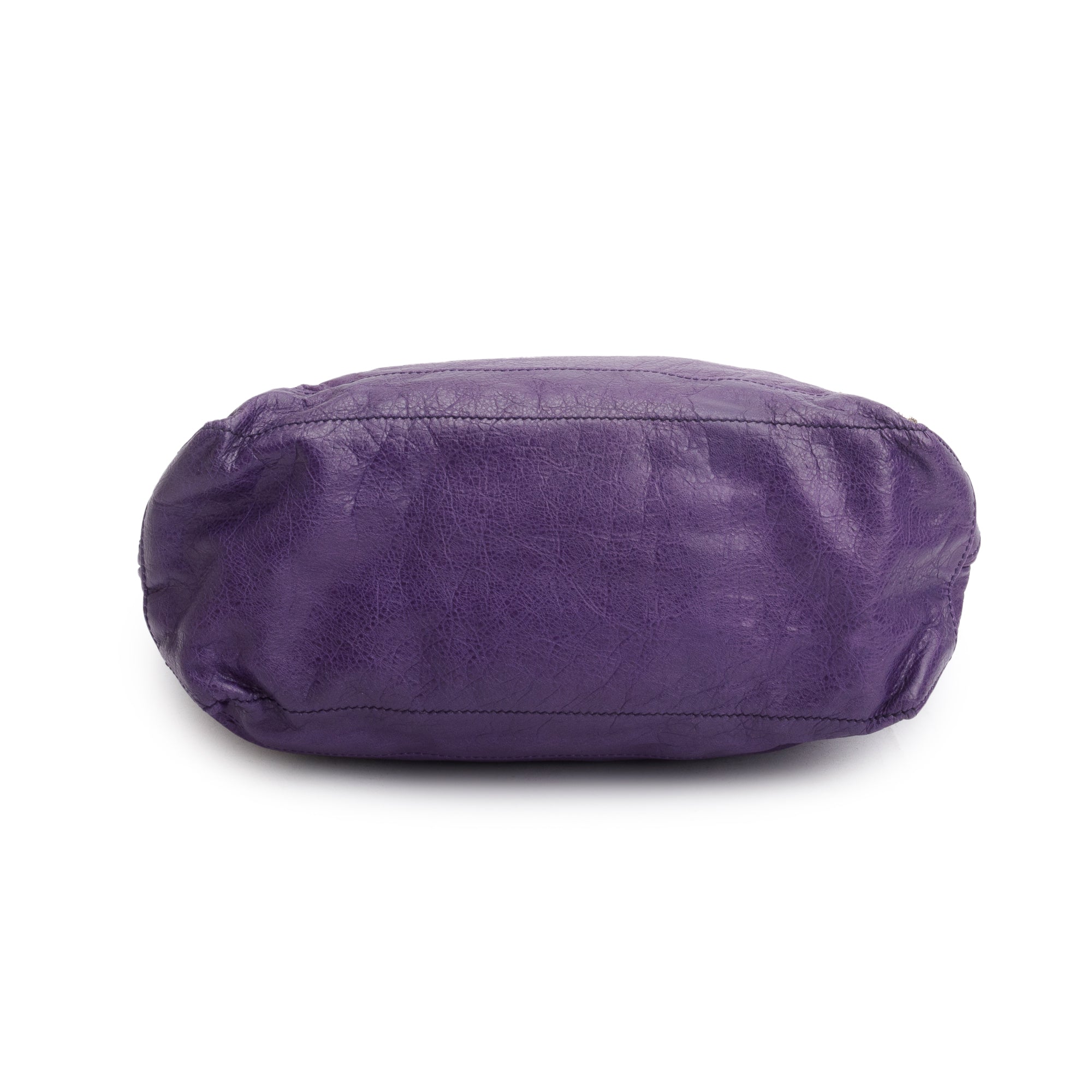 Balenciaga Purple Cassis Agneau Leather Giant 12 Day Bag