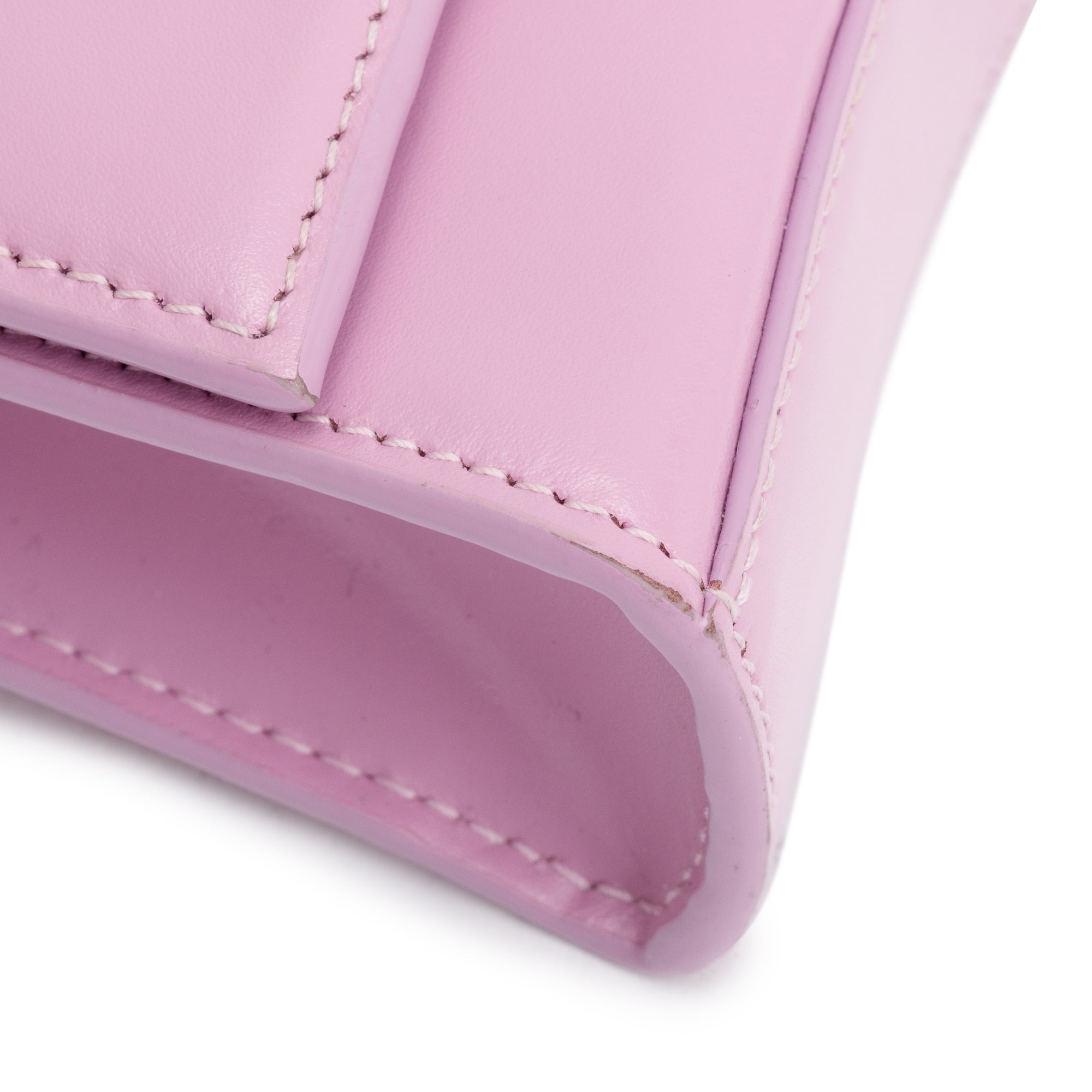 Balenciaga Purple Smooth Leather Hourglass Wallet on Chain