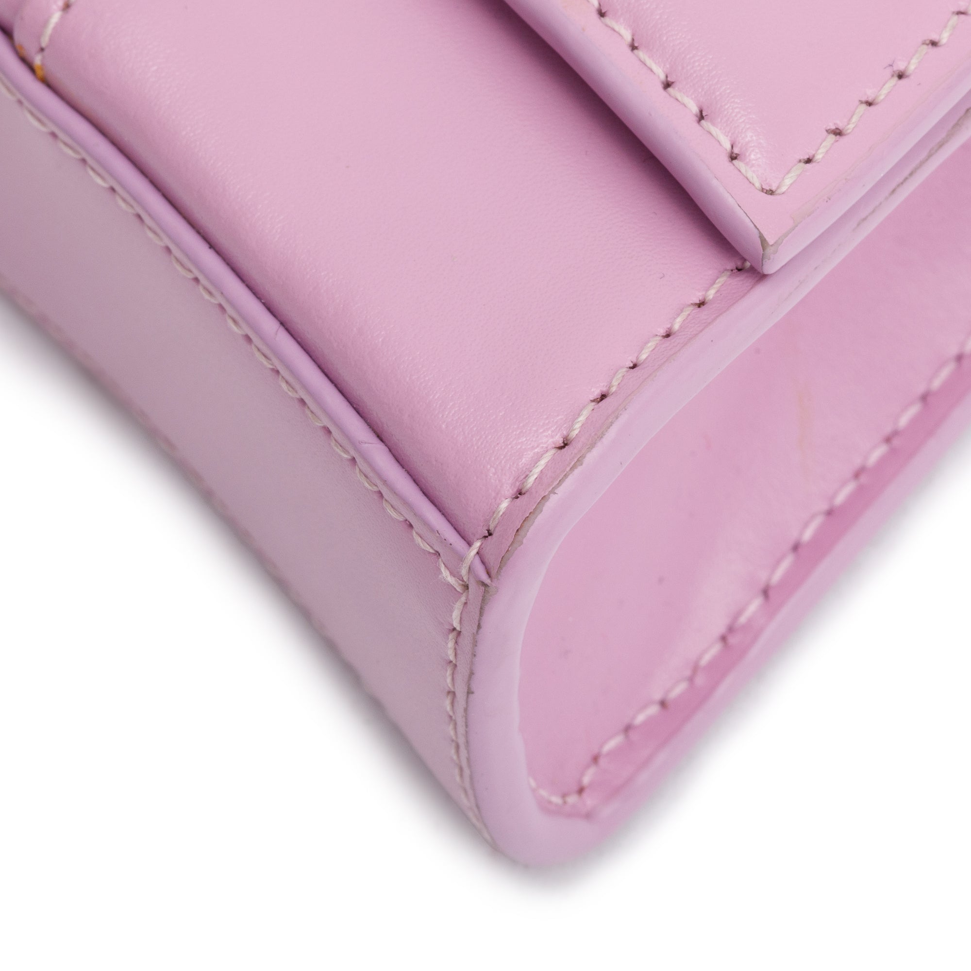 Balenciaga Purple Smooth Leather Hourglass Wallet on Chain