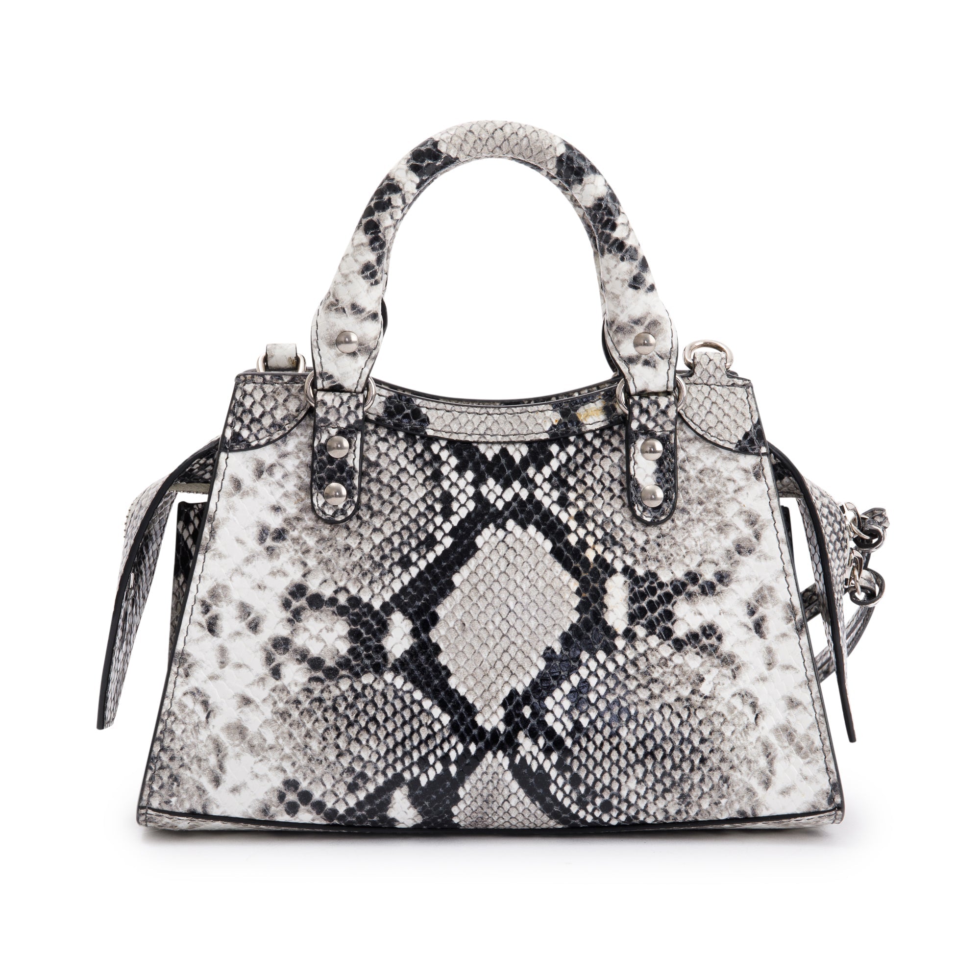 Balenciaga Python Embossed Neo Classic Mini City Bag w/ Strap