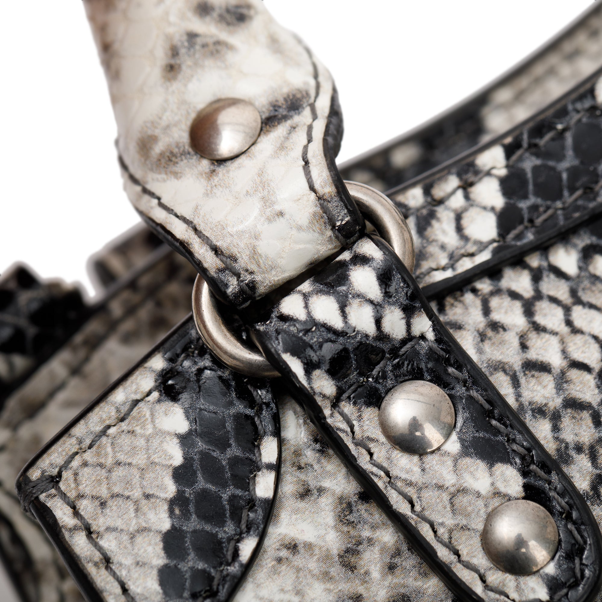 Balenciaga Python Embossed Neo Classic Mini City Bag w/ Strap