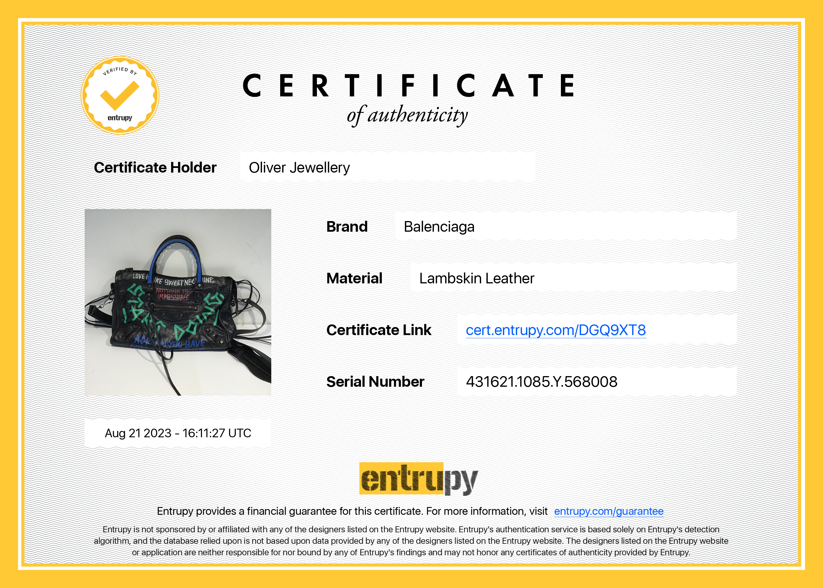 Balenciaga Small Graffiti Classic City Bag