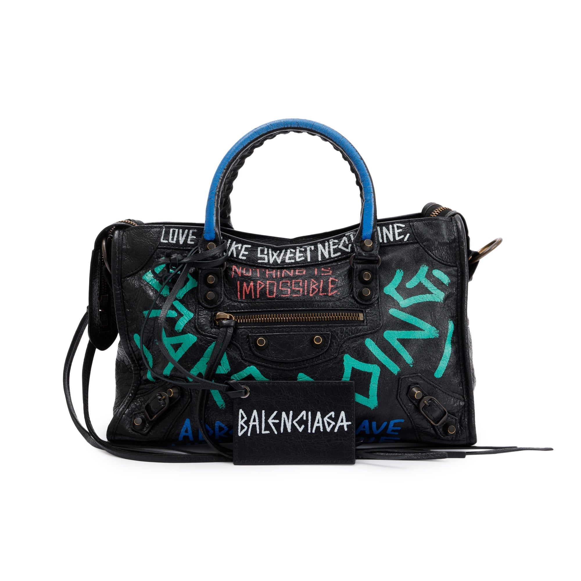 Balenciaga Small Graffiti Classic City Bag
