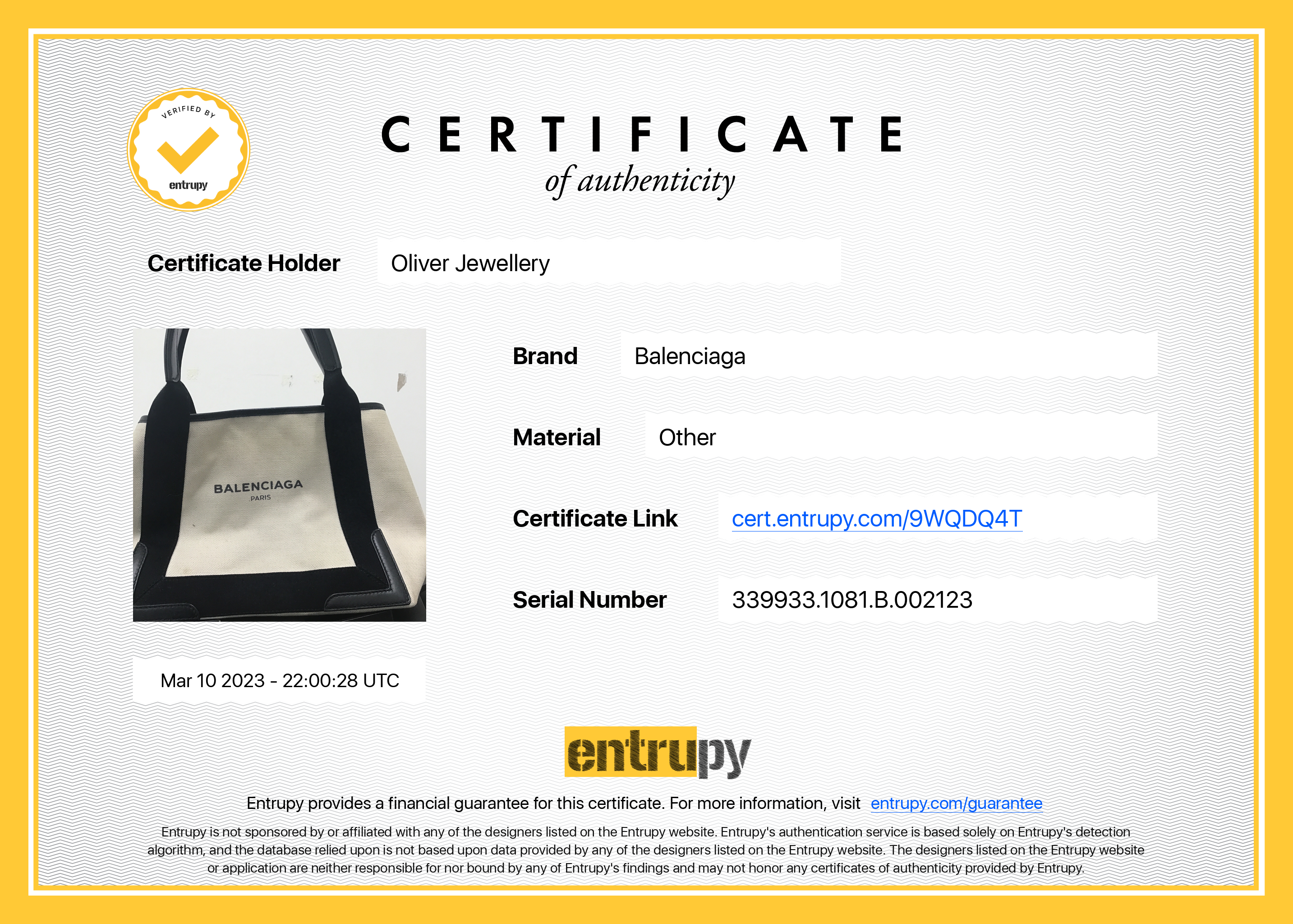 Balenciaga Small Navy Cabas Tote w/ Pouch