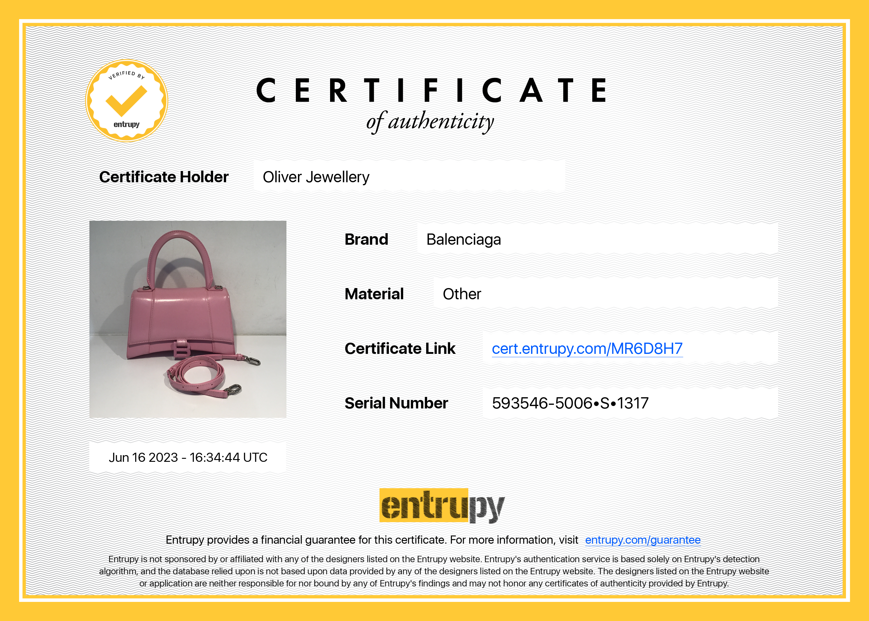 Balenciaga Small Pink Hourglass Top Handle Bag W/ Strap