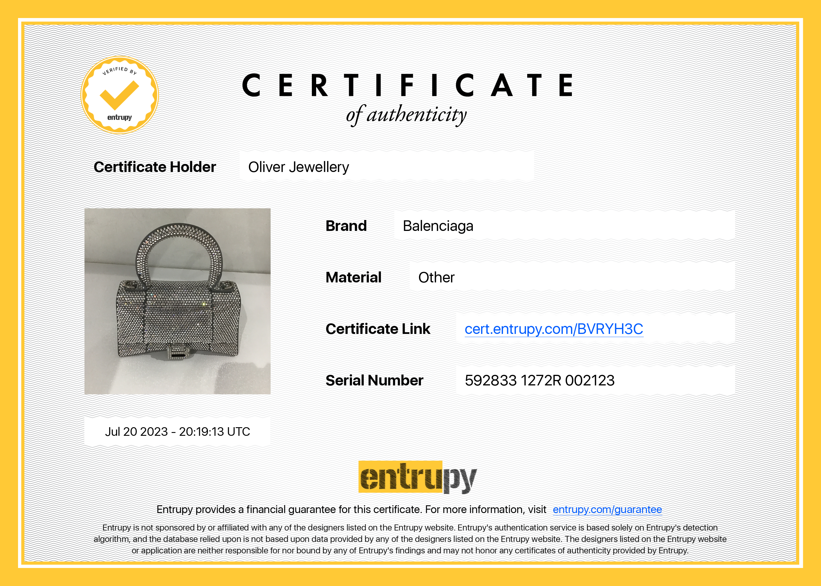 Balenciaga Suede Rhinestone Hourglass XS Top Handle Bag w/ Strap