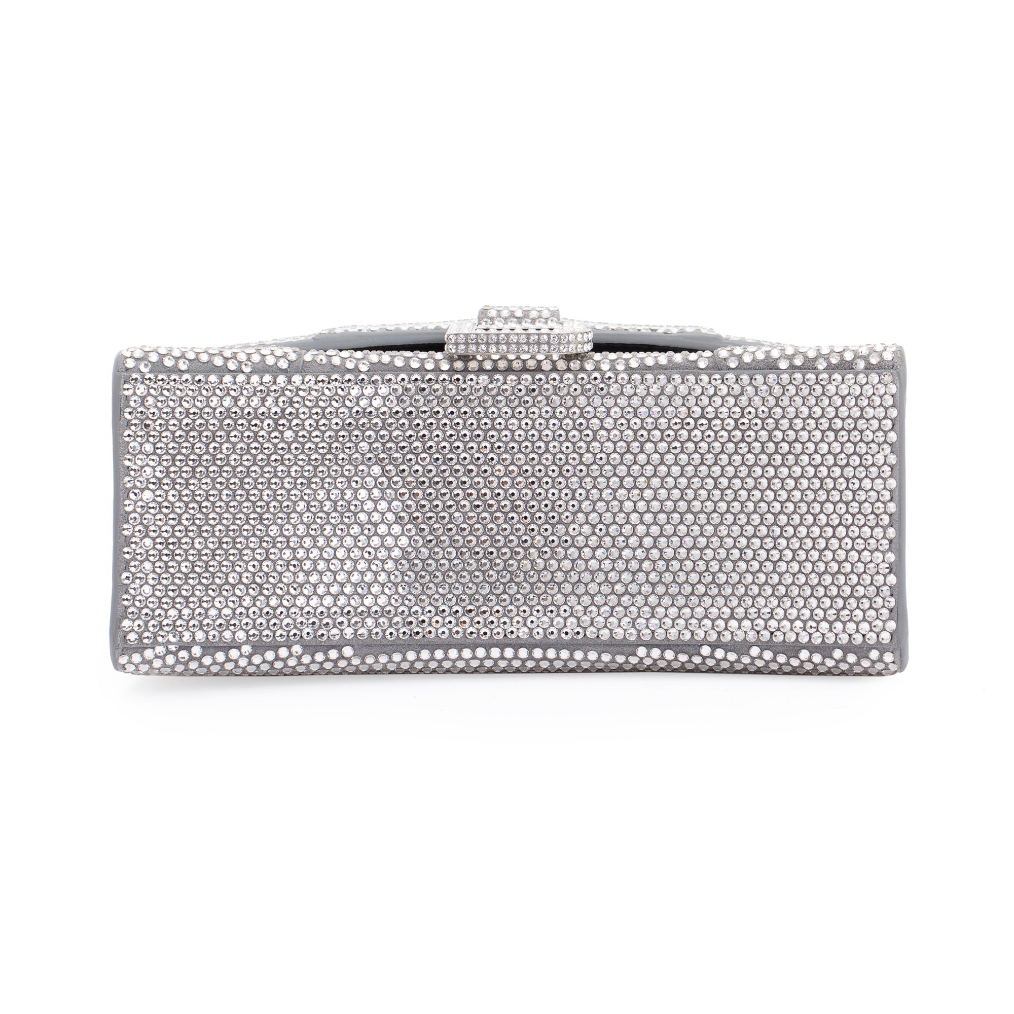 Balenciaga Suede Rhinestone Hourglass XS Top Handle Bag w/ Strap