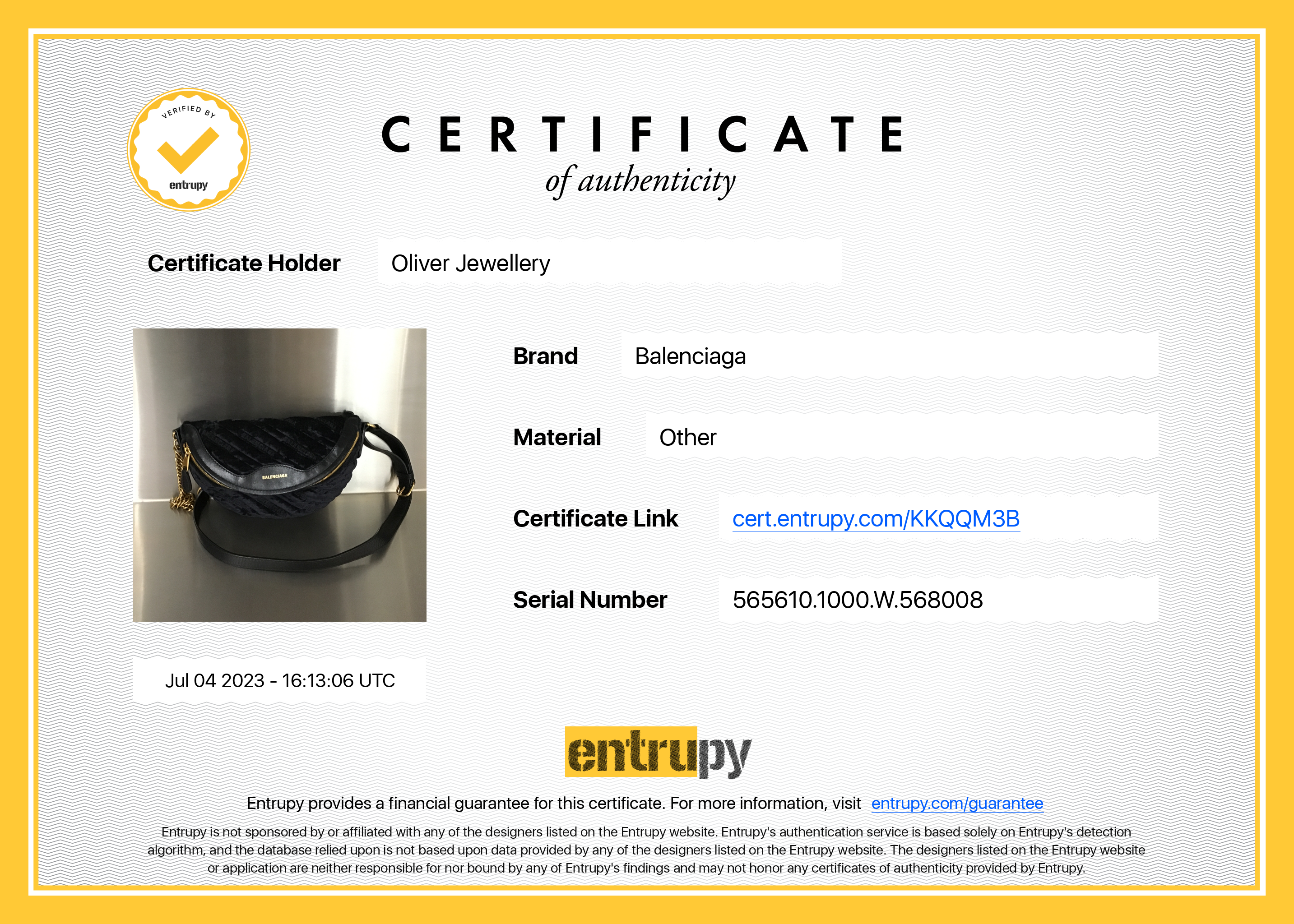 Balenciaga Velvet Souvenir XS Belt Bag