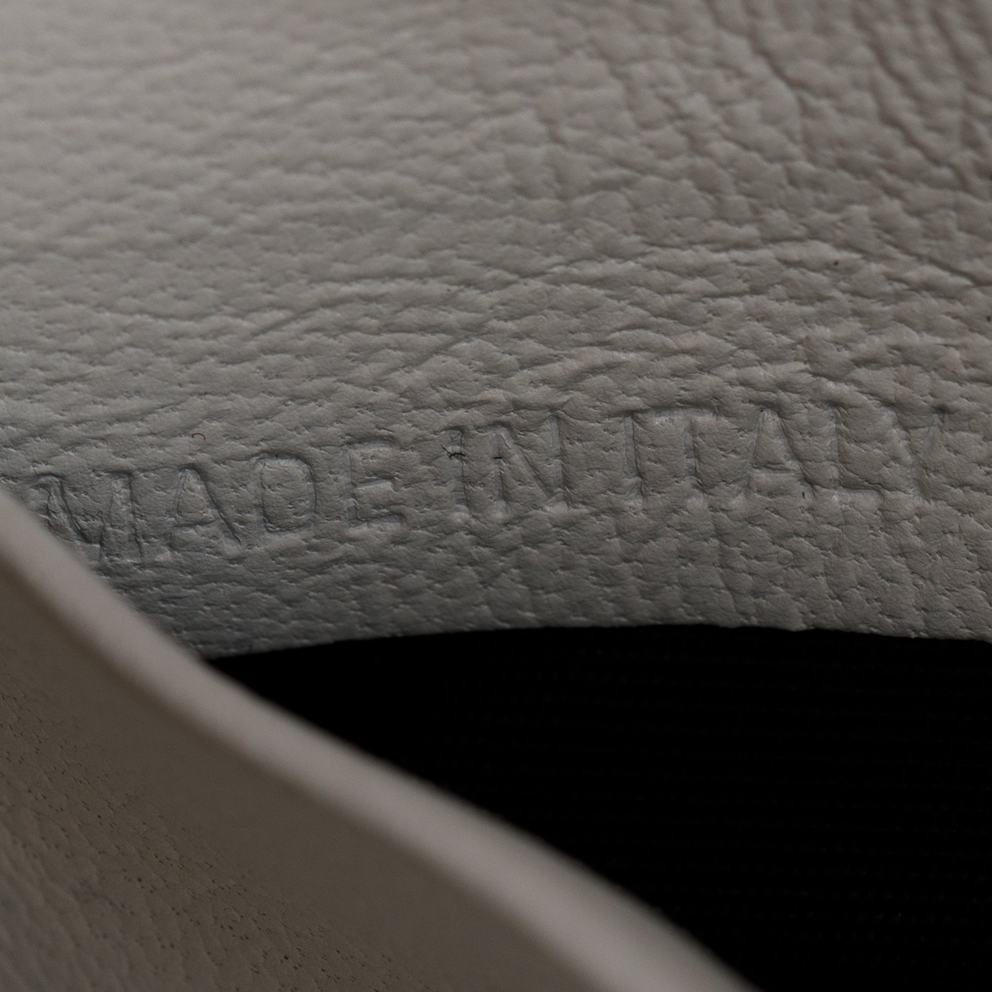 Balenciaga White Calfskin Leather BB Wallet on Chain