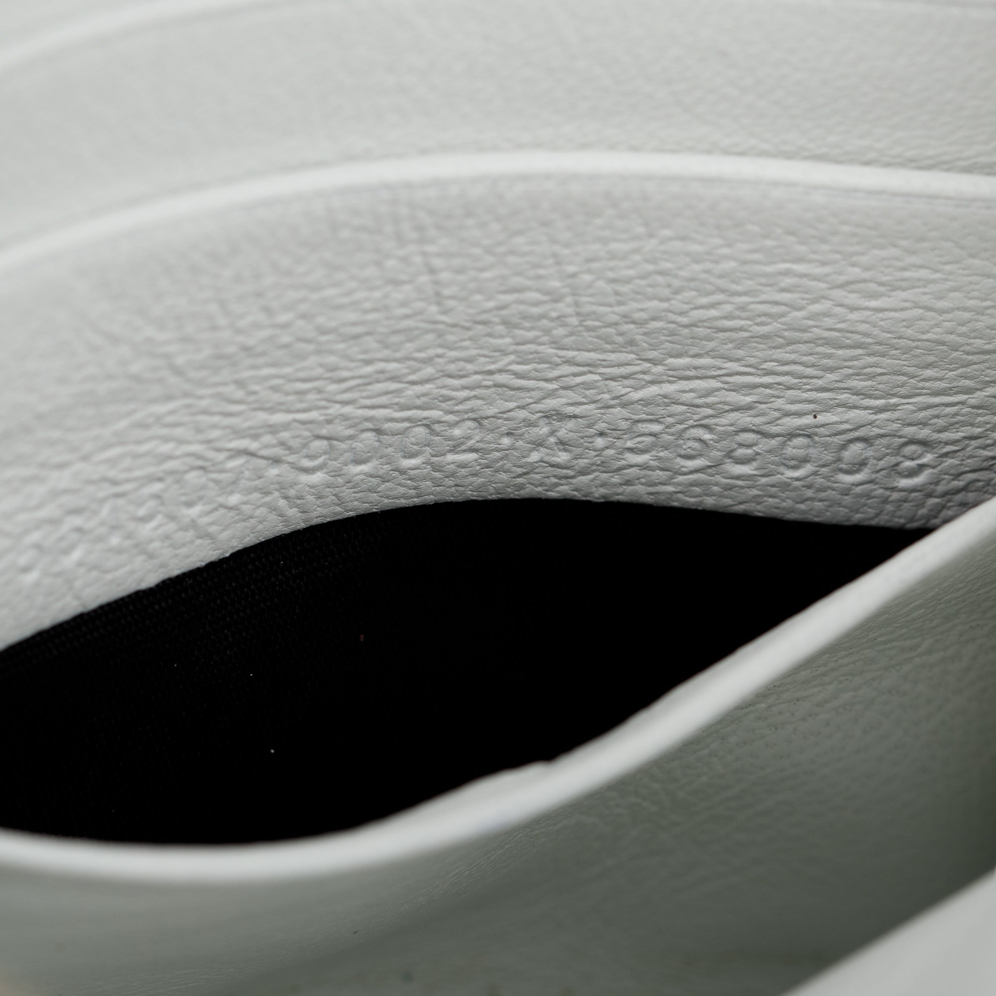 Balenciaga White Calfskin Leather BB Wallet on Chain