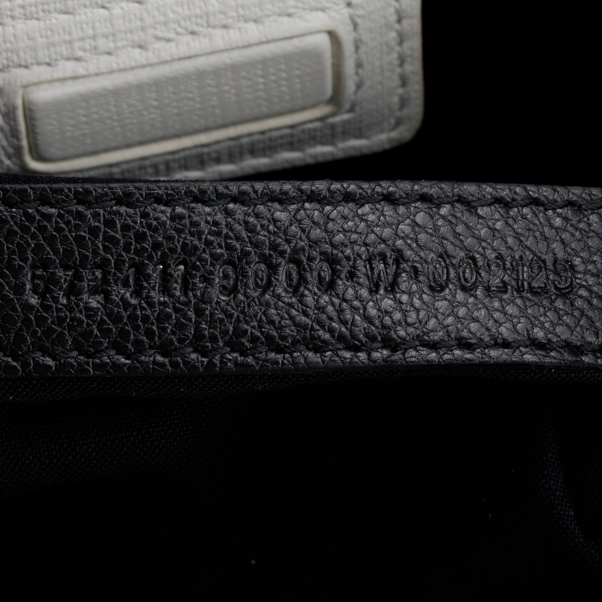 Balenciaga White Calfskin Leather XXS Logo Leather Shopping Tote