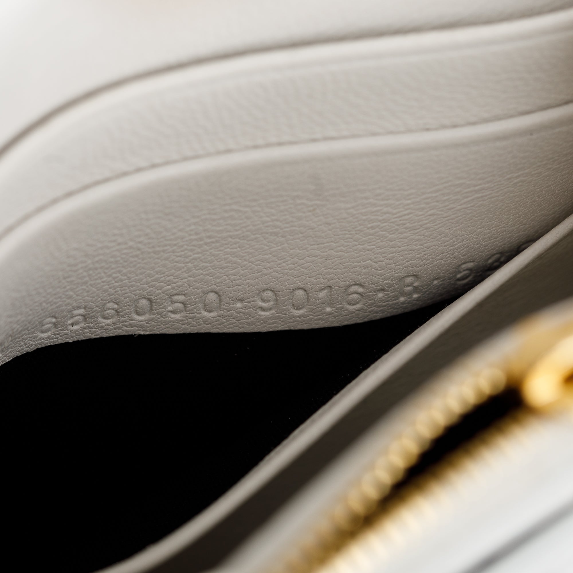 Balenciaga White Croc Embossed Hourglass Wallet on Chain