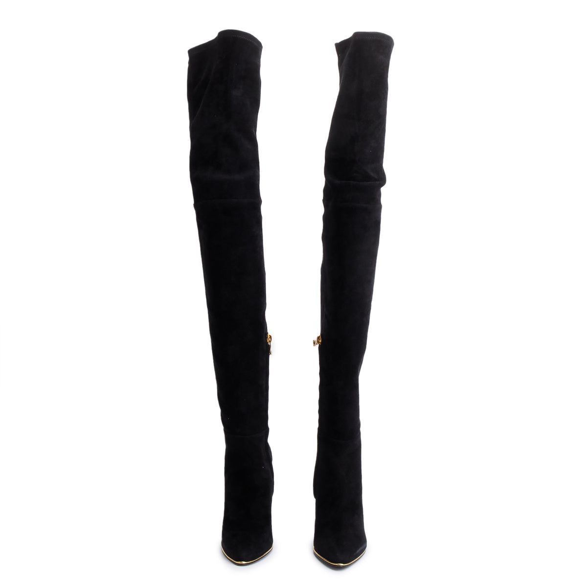 BALMAIN 25S CROSSOVER STRAP HIGH HEELS 95MM IN BLACK CALFSKIN