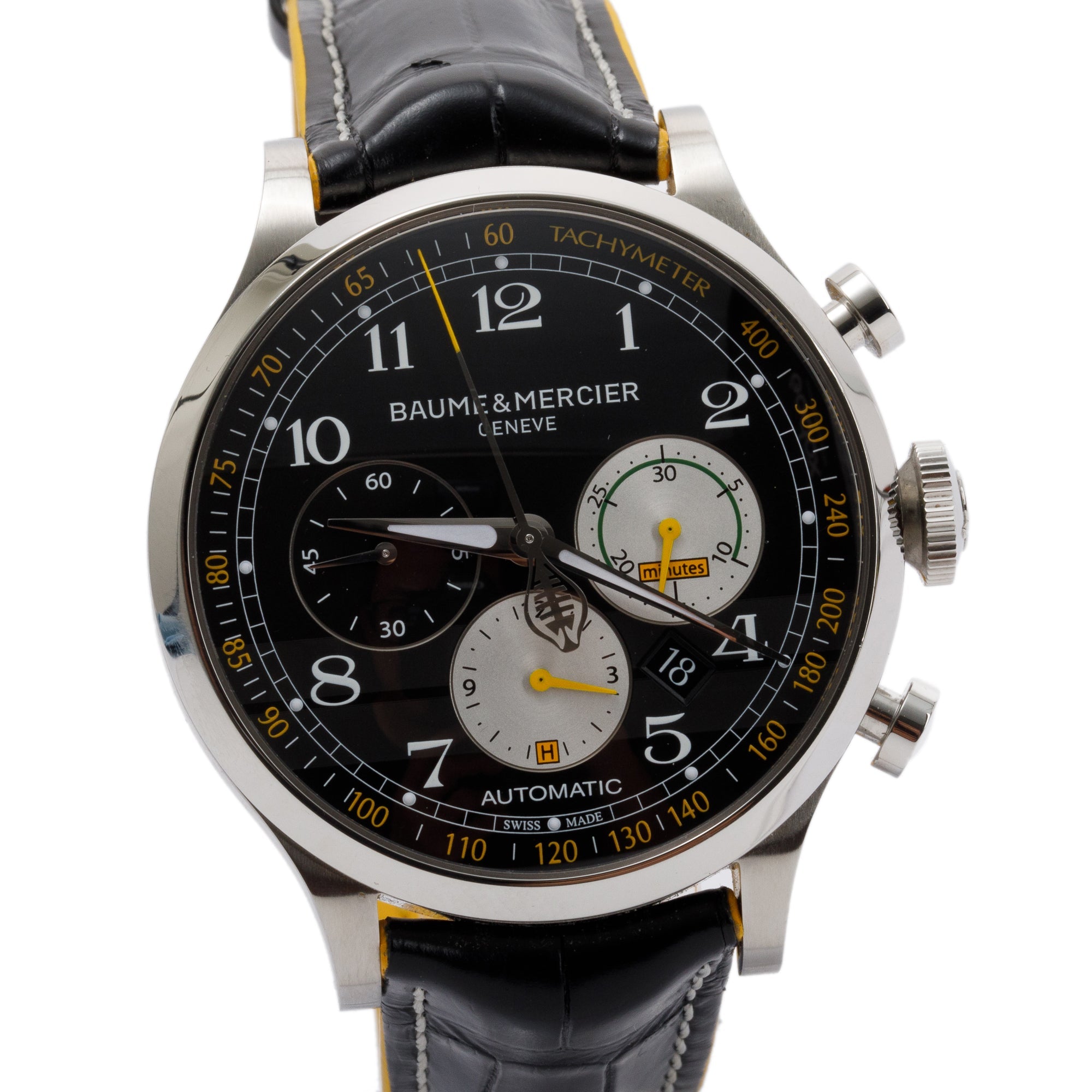 Baume & Mercier Capeland Shelby Cobra 44 MM Automatic Watch w/ Box & Papers