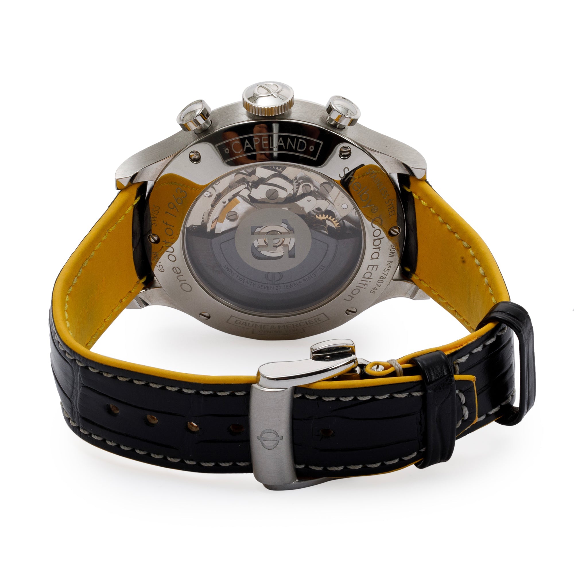 Baume & Mercier Capeland Shelby Cobra 44 MM Automatic Watch w/ Box & Papers